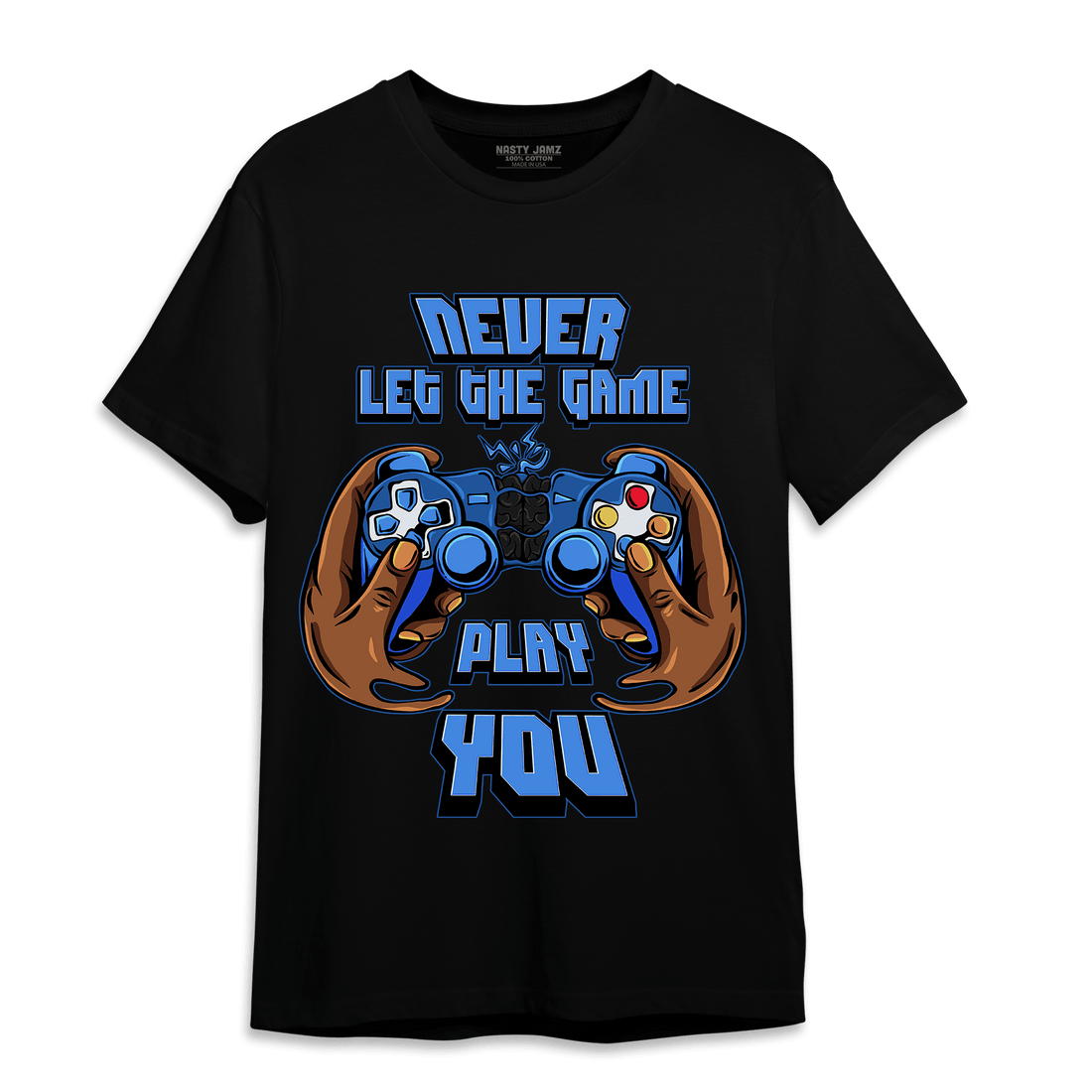 University Blue Toe 1s T Shirt Match The Game Changer - NastyJamz