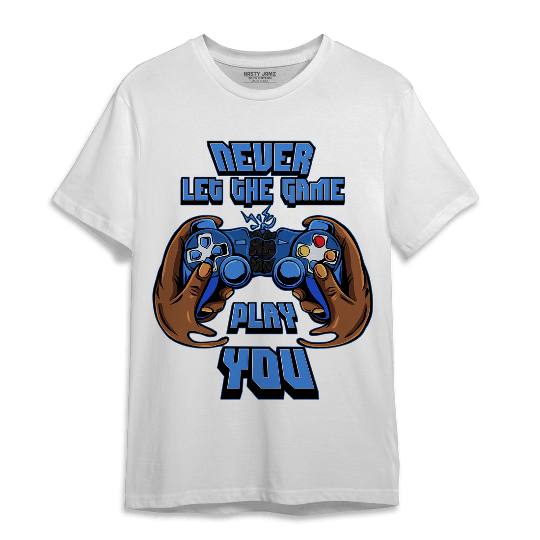 University Blue Toe 1s T Shirt Match The Game Changer - NastyJamz