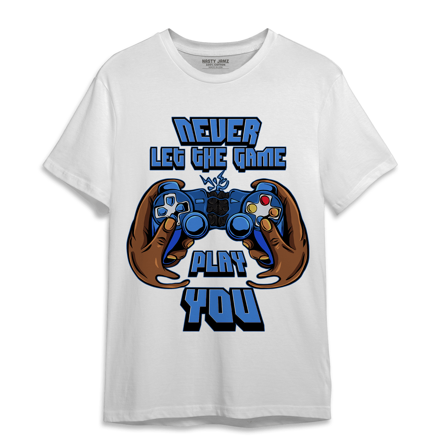 University Blue Toe 1s T Shirt Match The Game Changer - NastyJamz