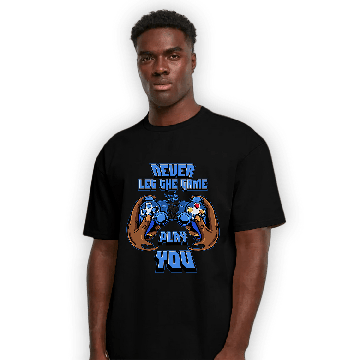 University Blue Toe 1s T Shirt Match The Game Changer - NastyJamz