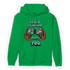 Green Glow 3s Hoodie Match The Game Changer - NastyJamz
