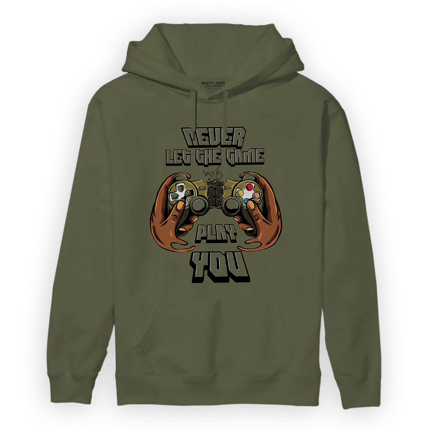 SE Craft Medium Olive 4s Hoodie Match The Game Changer - NastyJamz