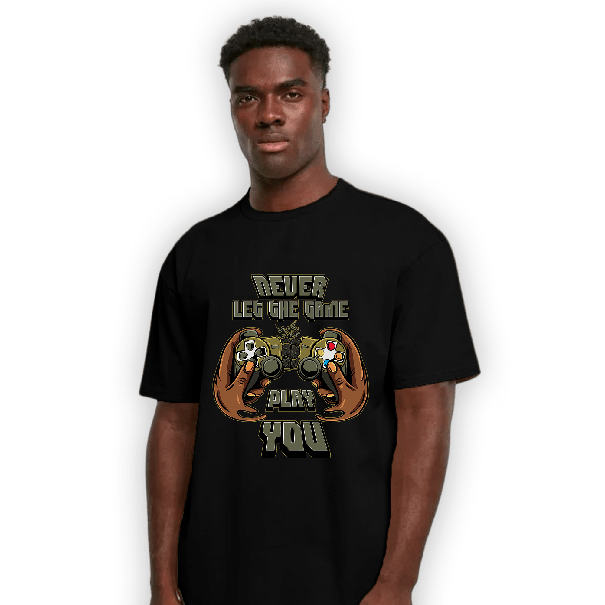 SE Craft Medium Olive 4s T Shirt Match The Game Changer - NastyJamz