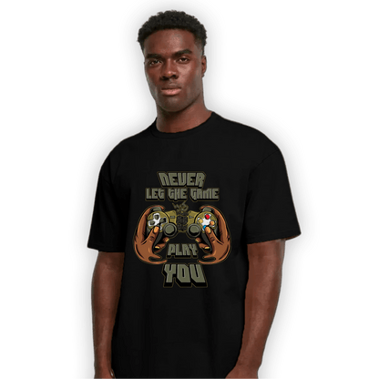 SE Craft Medium Olive 4s T Shirt Match The Game Changer - NastyJamz