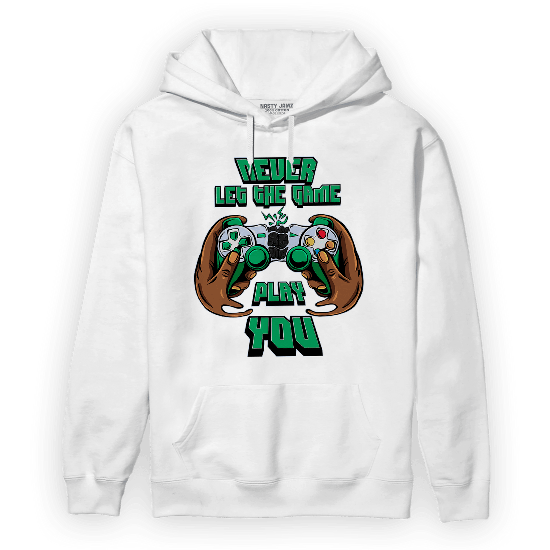 Lucky Green 5s Hoodie Match The Game Changer - NastyJamz