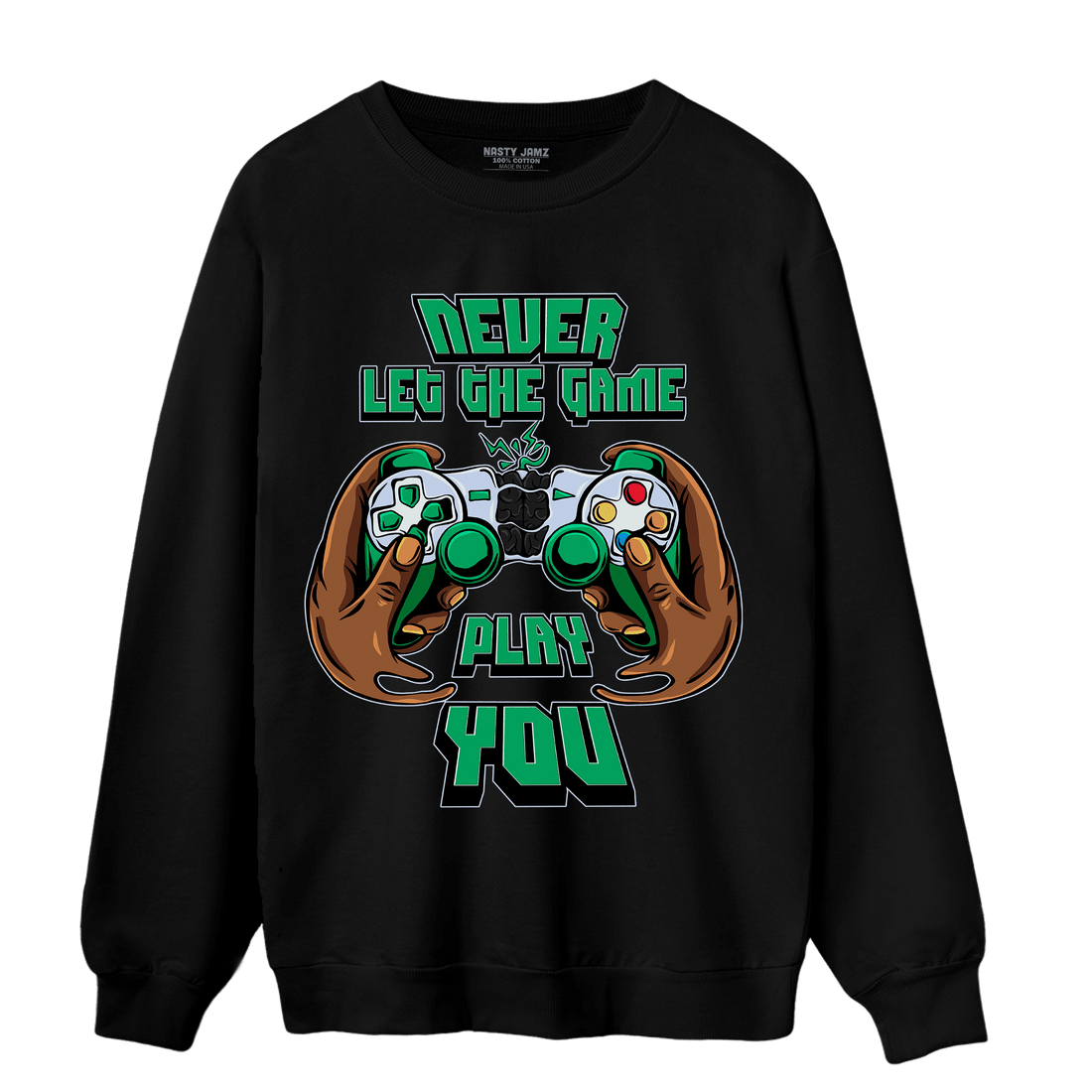 Lucky Green 5s Sweatshirt Match The Game Changer - NastyJamz