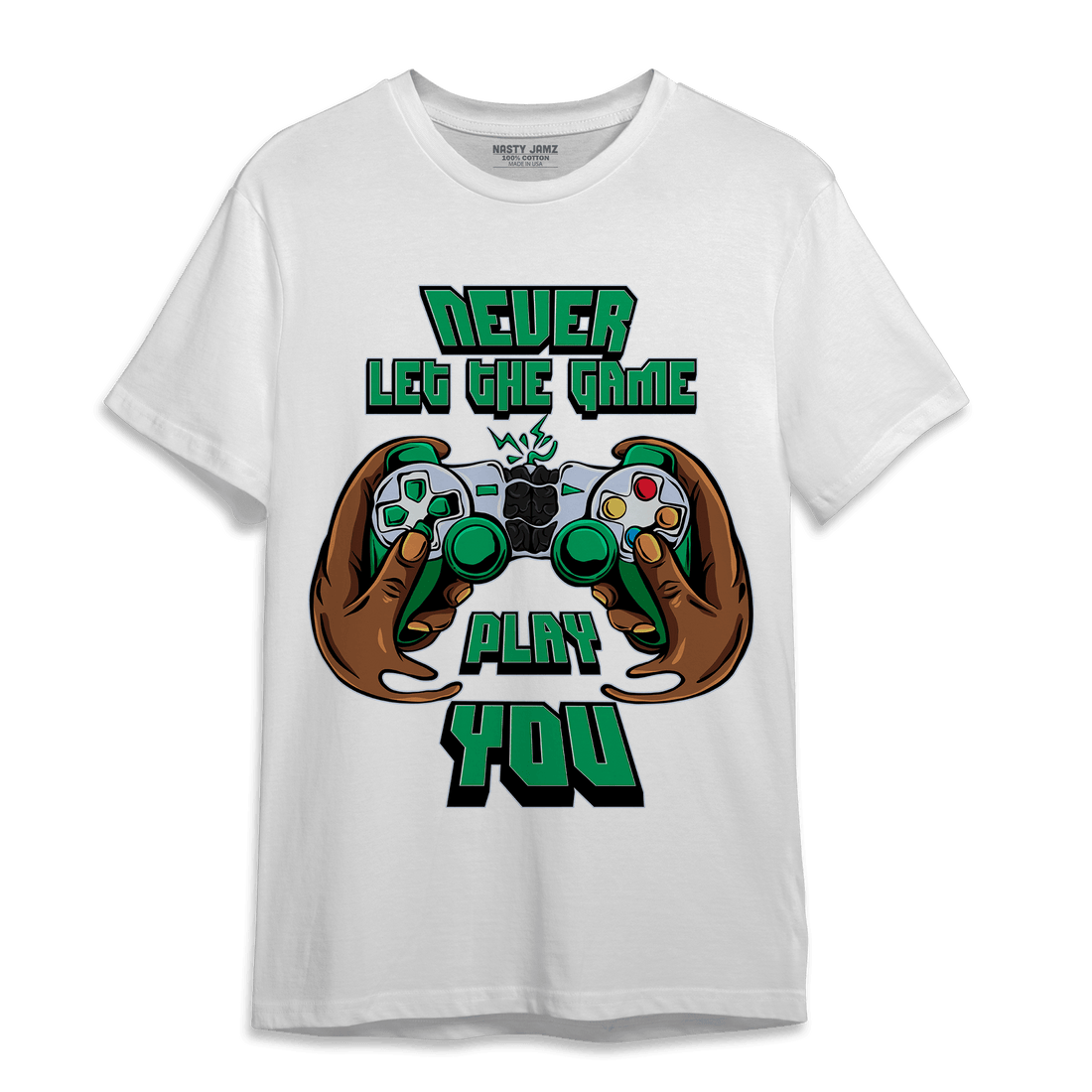 Lucky Green 5s T Shirt Match The Game Changer - NastyJamz