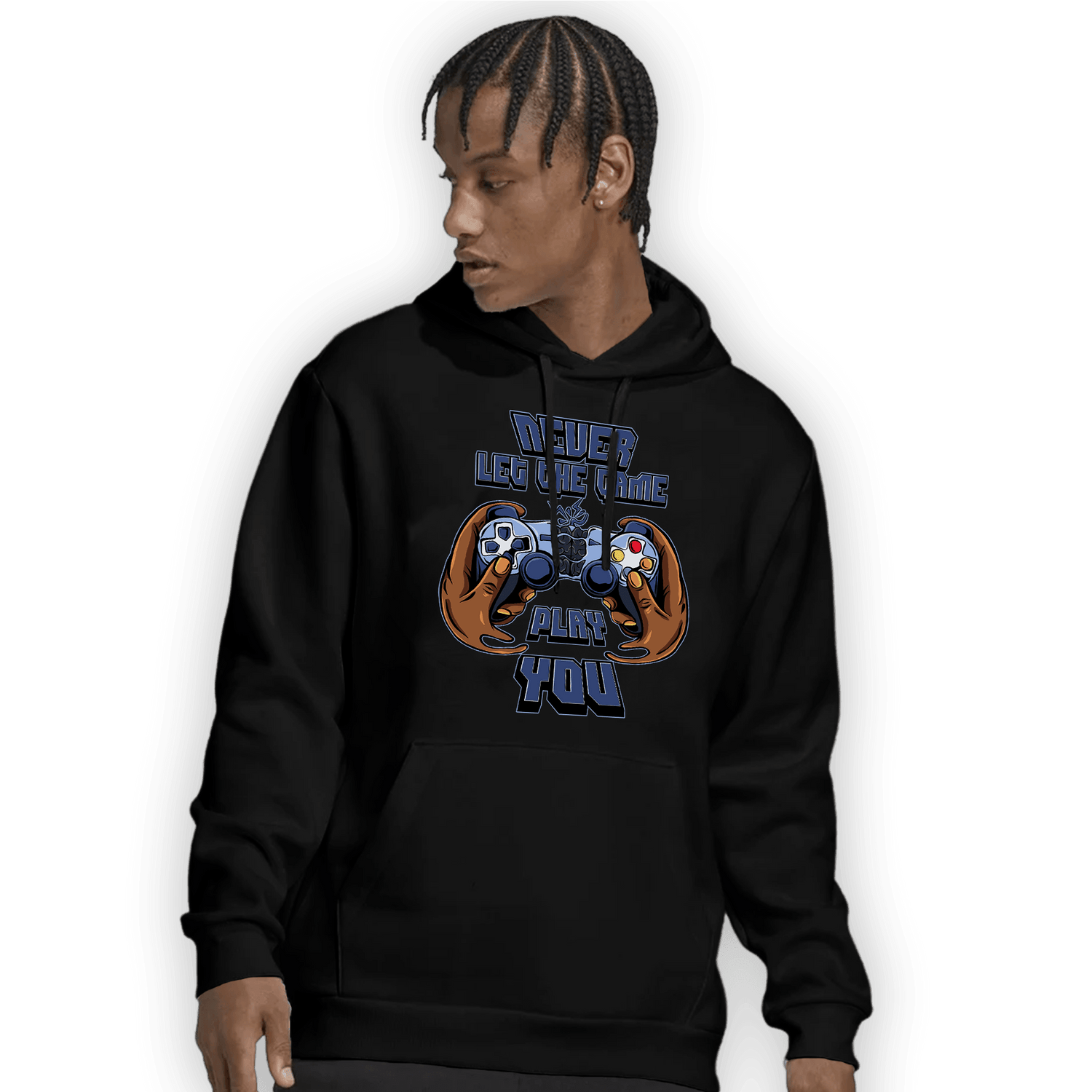 Midnight Navy 5s Hoodie Match The Game Changer - NastyJamz