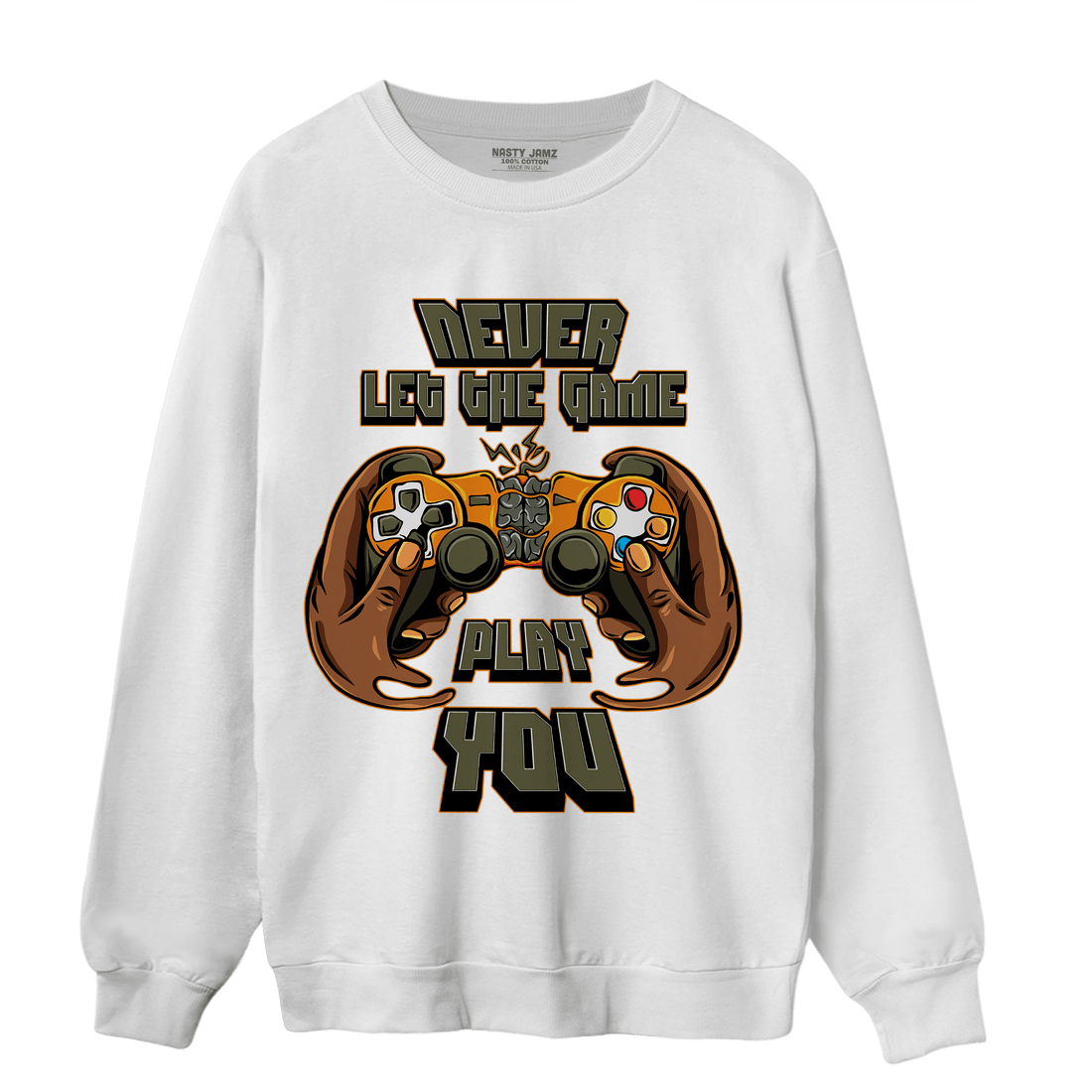 Olive 5s Sweatshirt Match The Game Changer - NastyJamz