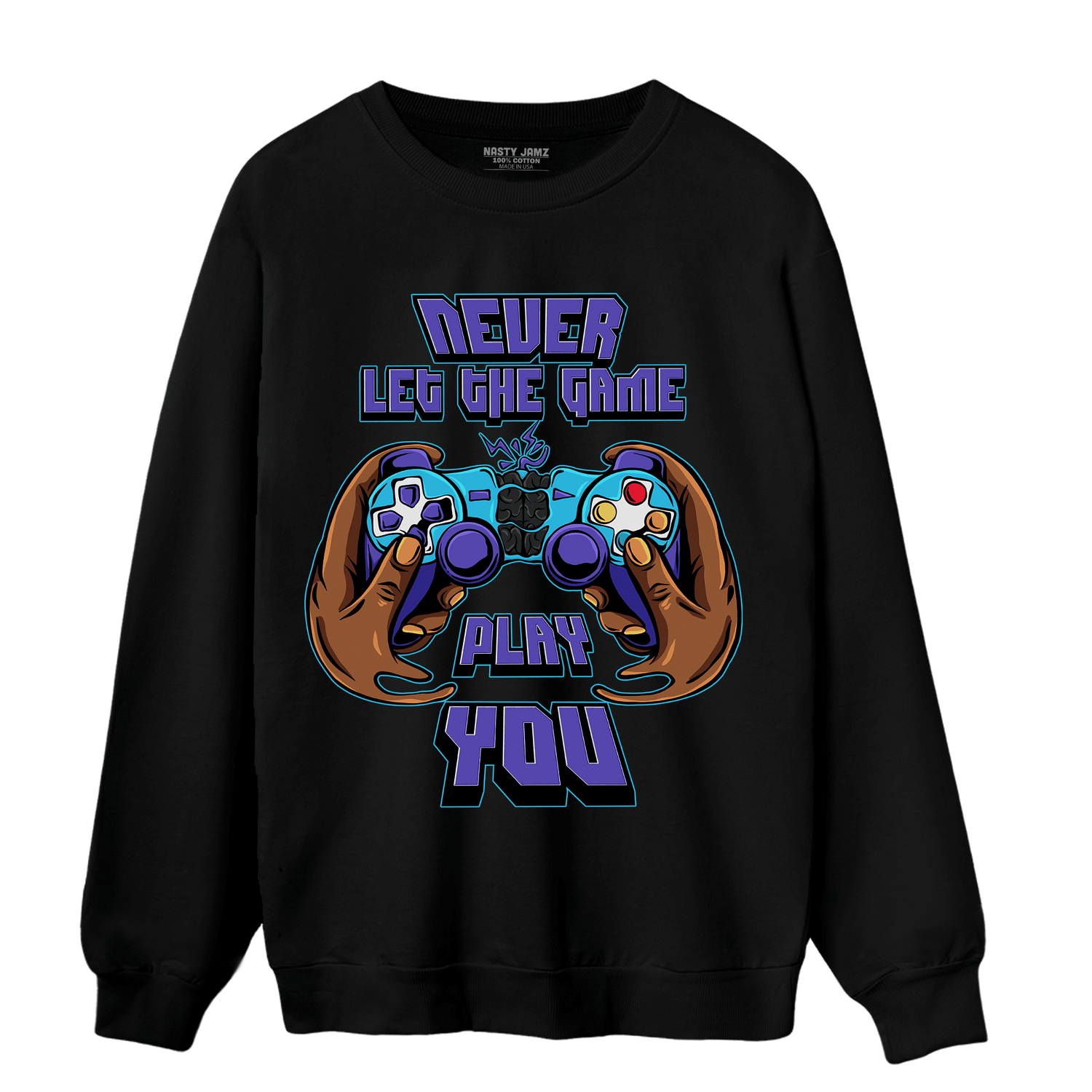 Aqua 6s Sweatshirt Match The Game Changer - NastyJamz