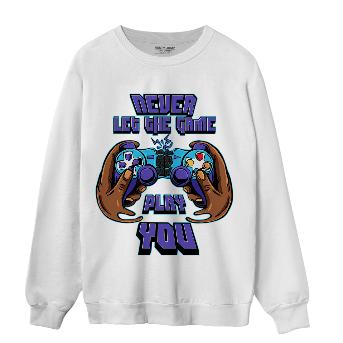 Aqua 6s Sweatshirt Match The Game Changer - NastyJamz