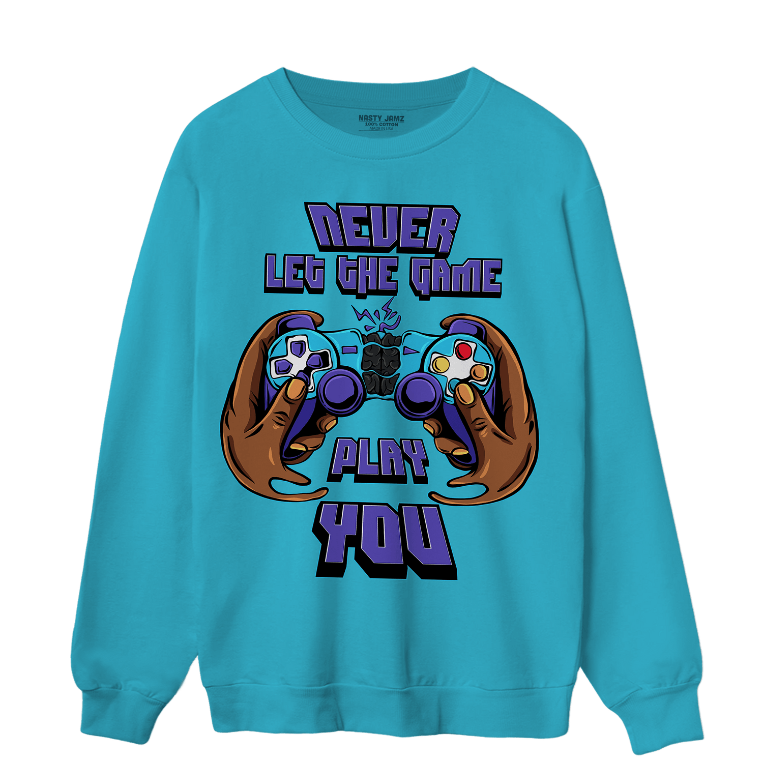 Aqua 6s Sweatshirt Match The Game Changer - NastyJamz