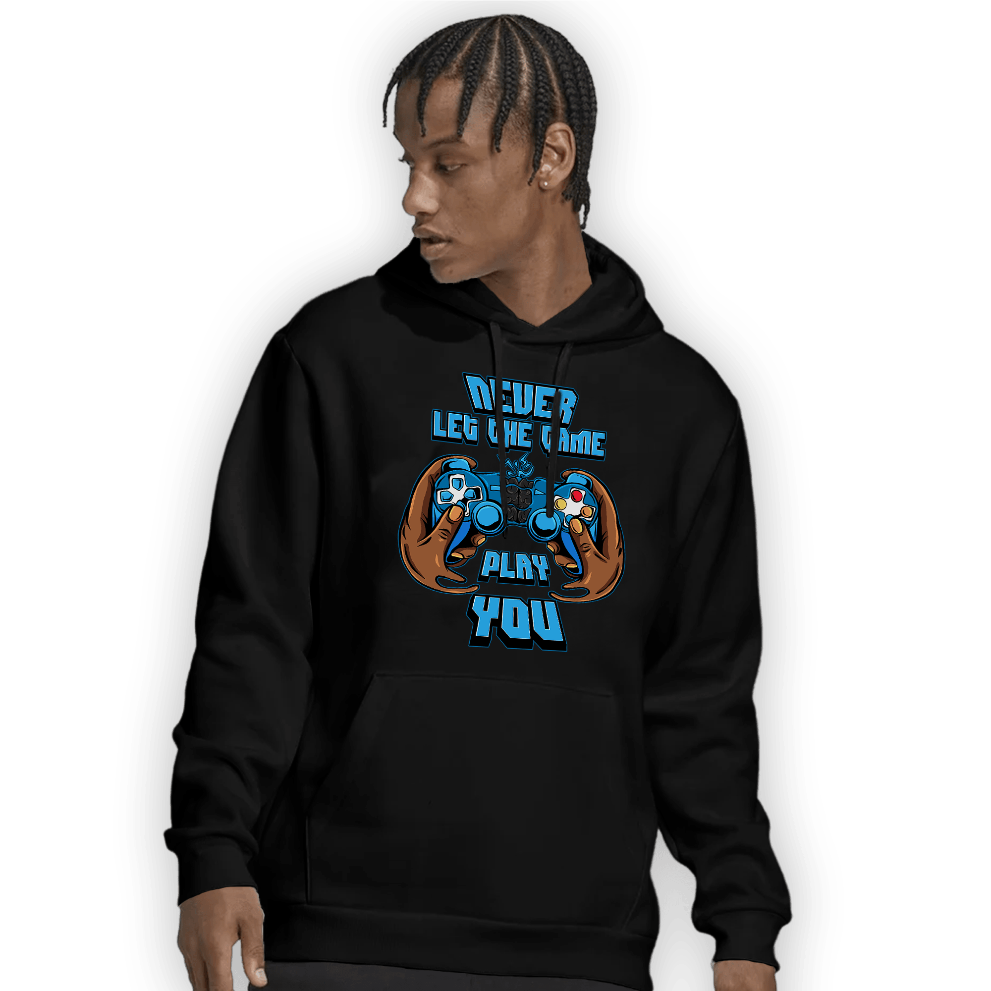 Powder Blue 9s Hoodie Match The Game Changer - NastyJamz