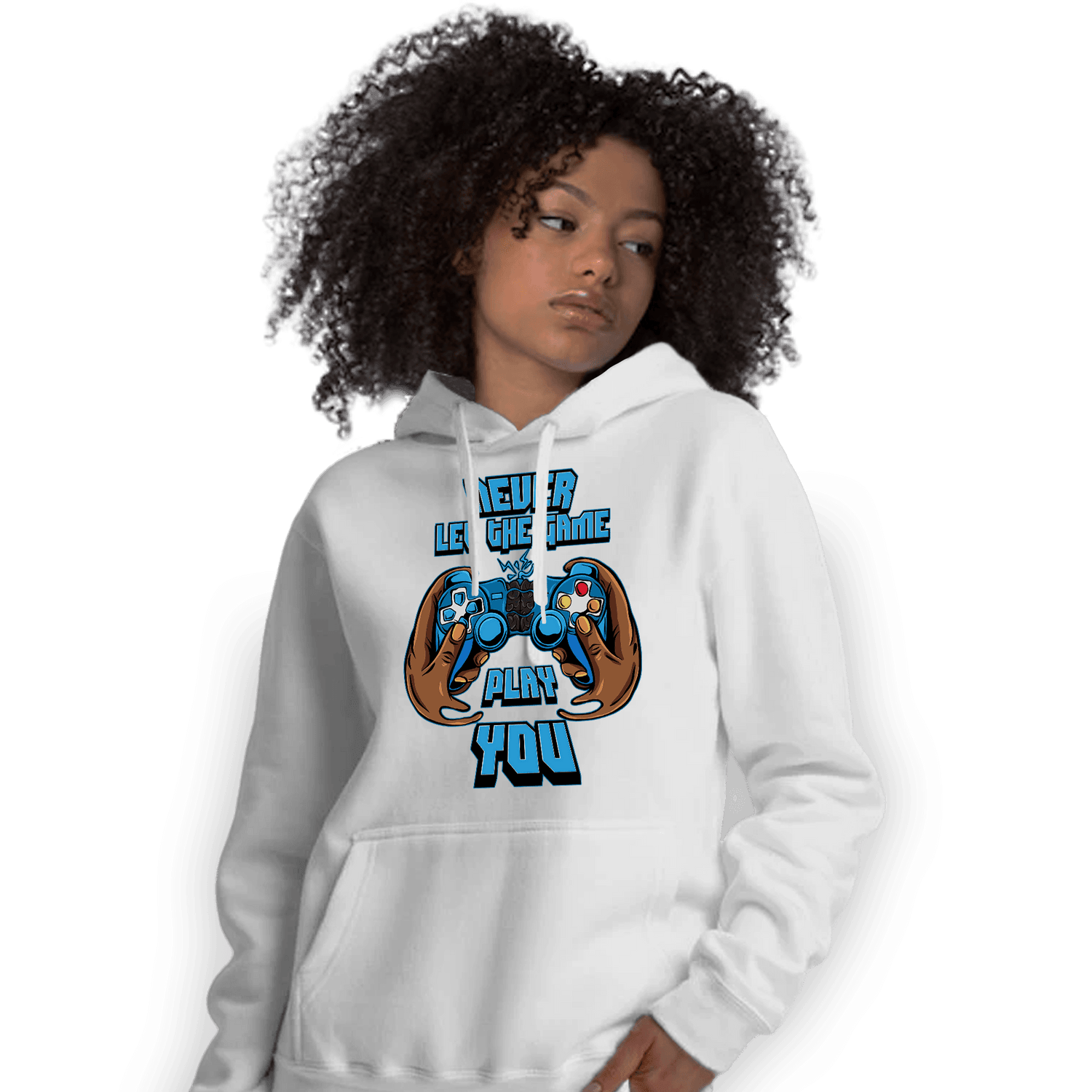 Powder Blue 9s Hoodie Match The Game Changer - NastyJamz