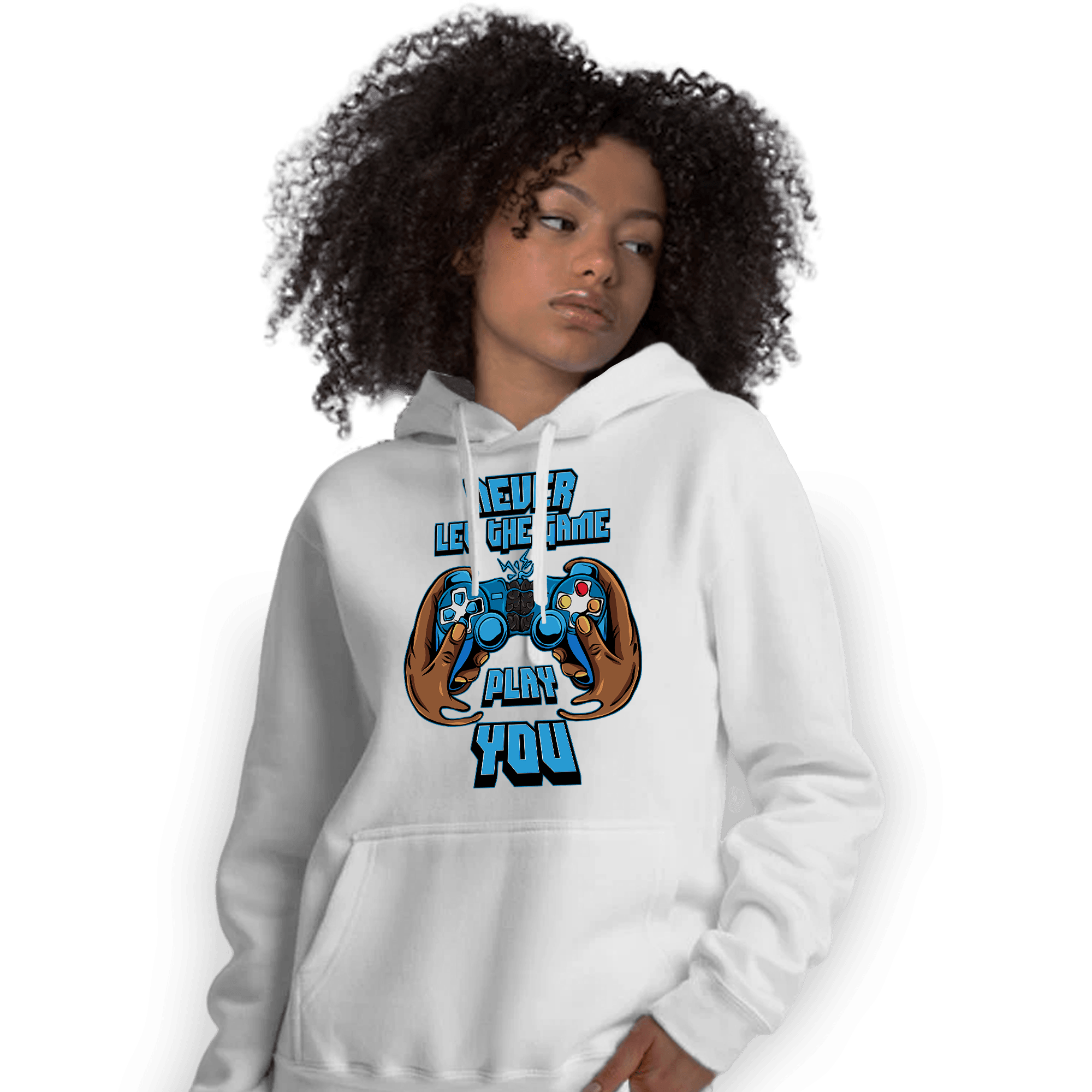 Powder Blue 9s Hoodie Match The Game Changer - NastyJamz