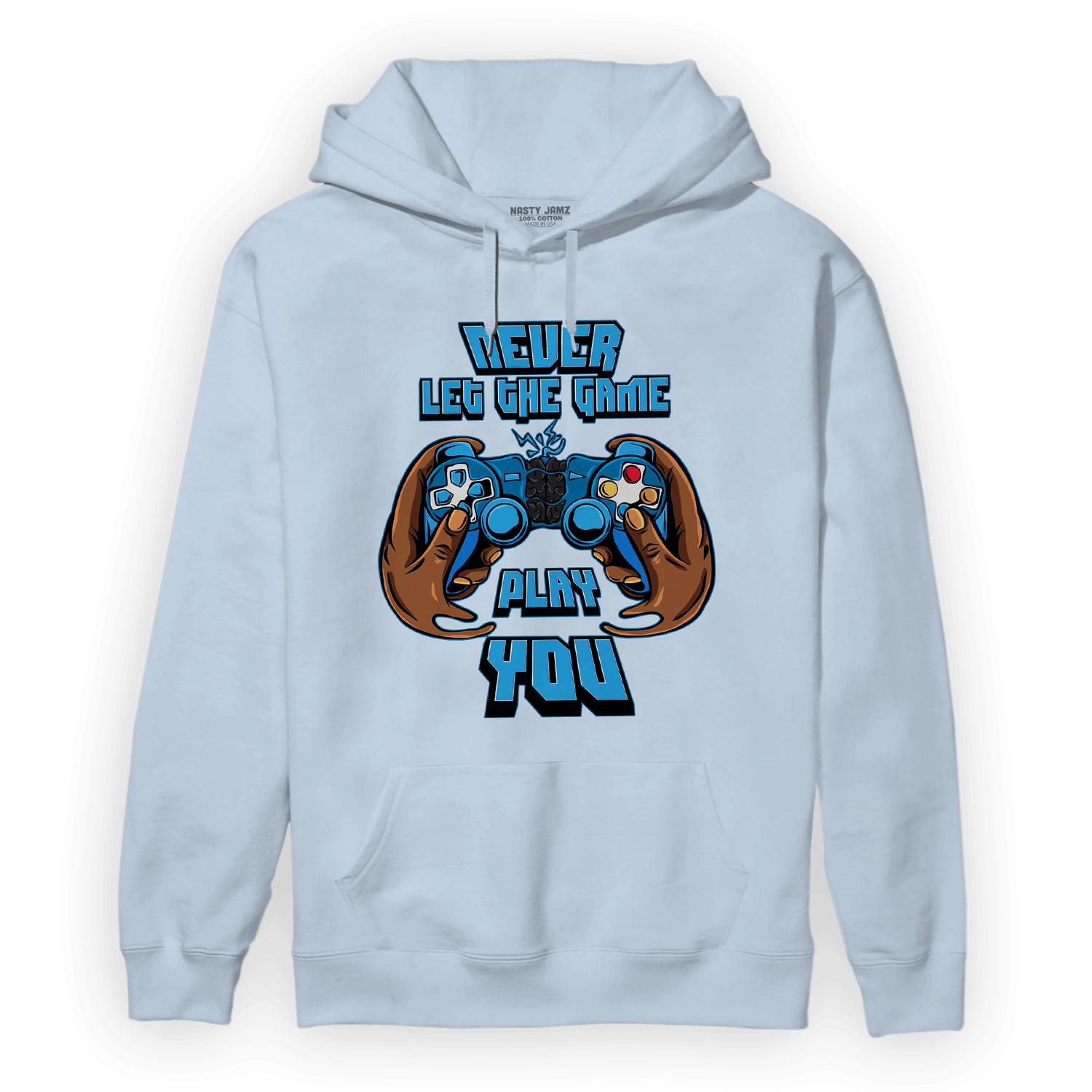 Powder Blue 9s Hoodie Match The Game Changer - NastyJamz