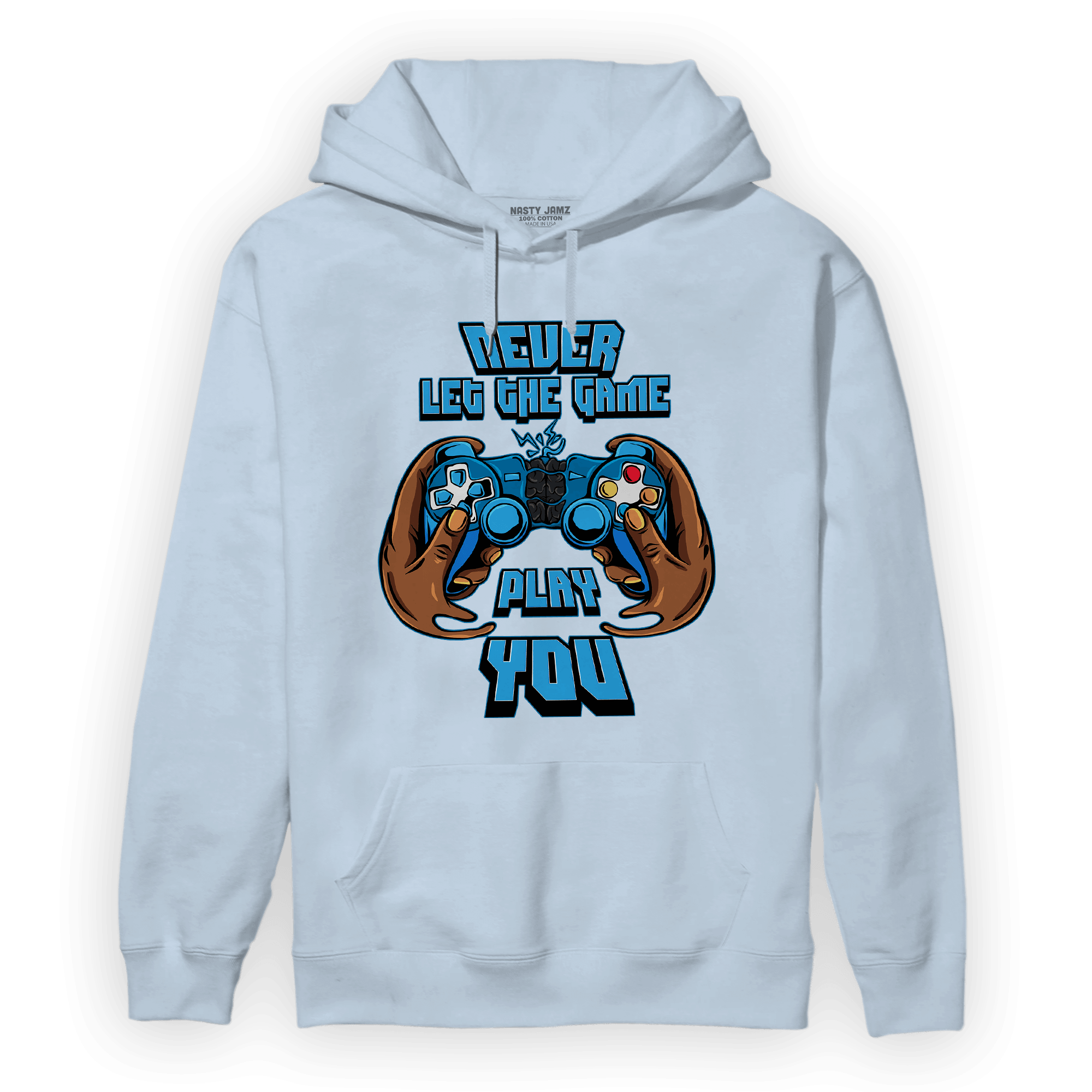 Powder Blue 9s Hoodie Match The Game Changer - NastyJamz