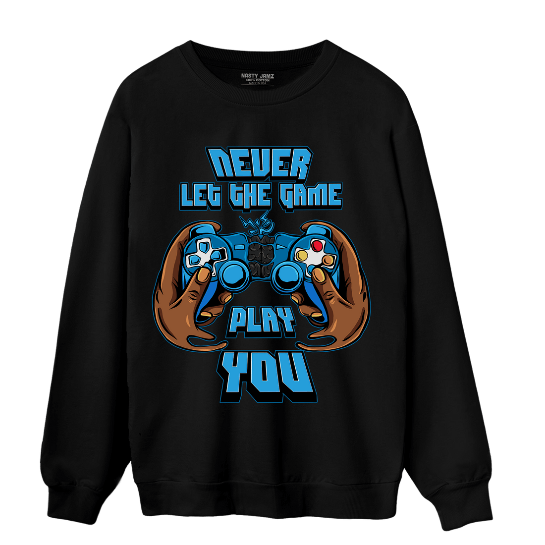 Powder Blue 9s Sweatshirt Match The Game Changer - NastyJamz
