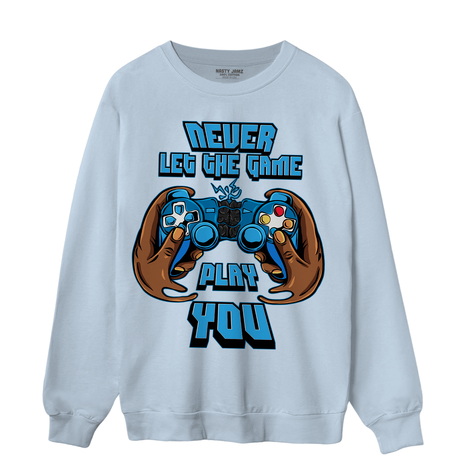 Powder Blue 9s Sweatshirt Match The Game Changer - NastyJamz