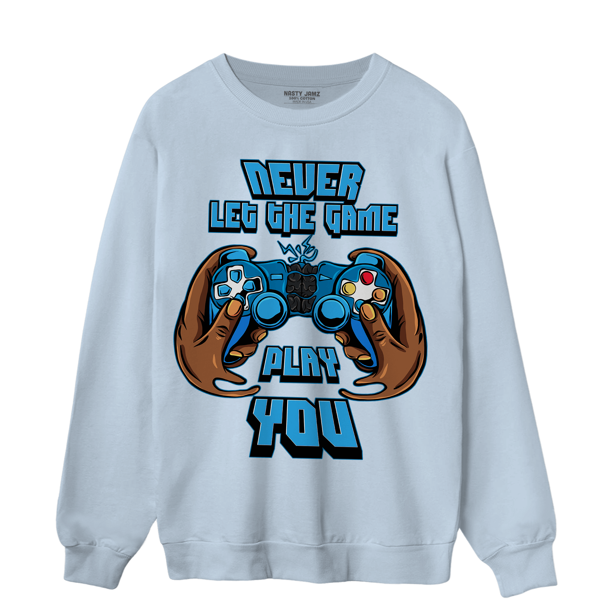 Powder Blue 9s Sweatshirt Match The Game Changer - NastyJamz