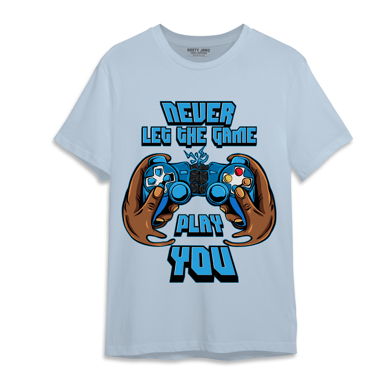 Powder Blue 9s T Shirt Match The Game Changer - NastyJamz