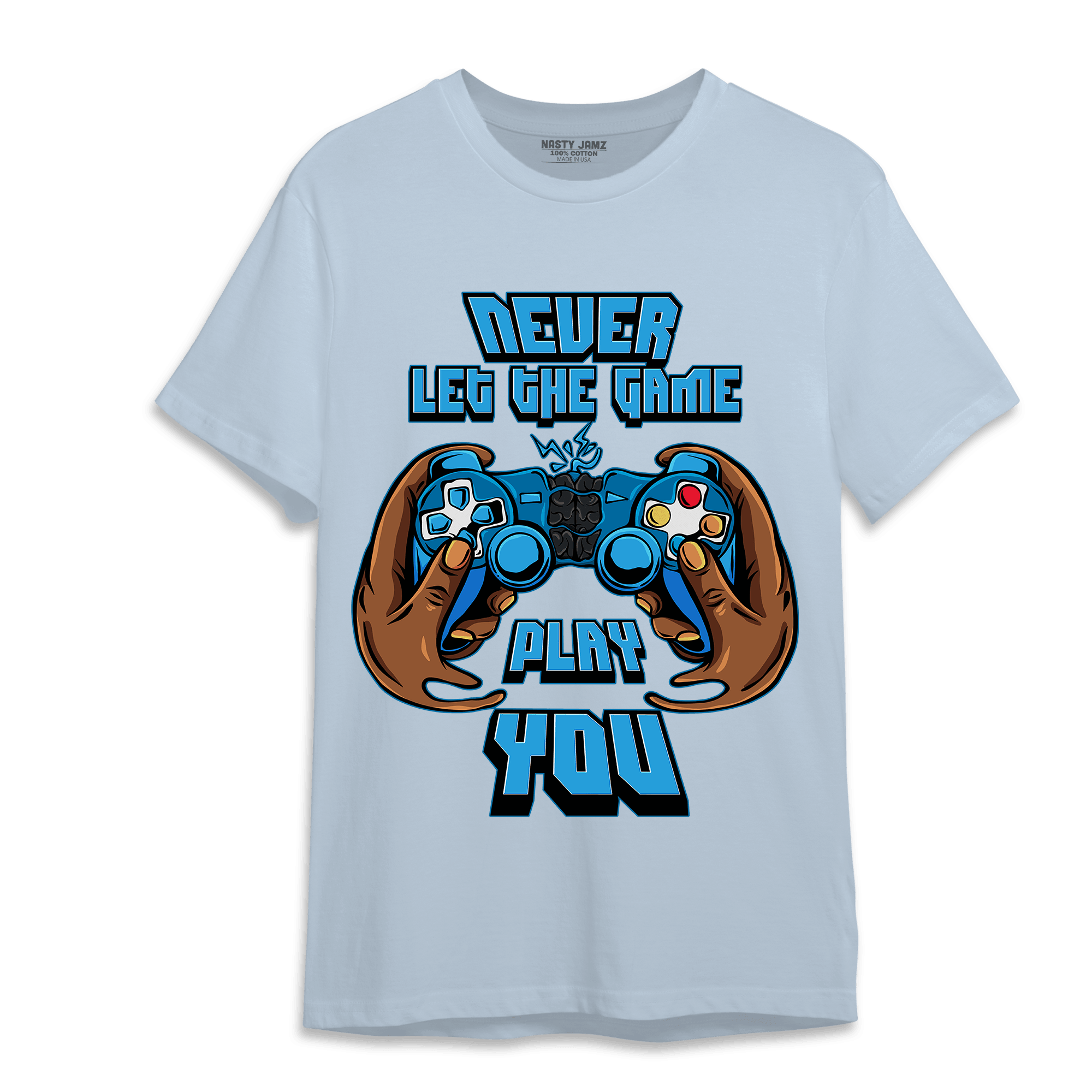 Powder Blue 9s T Shirt Match The Game Changer - NastyJamz