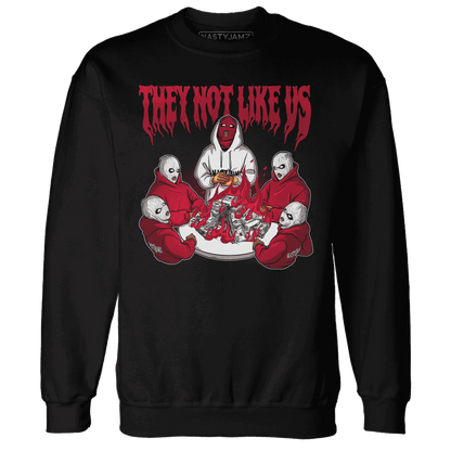 NastyJamz-Retro-Red-Taxi-12s-Sweatshirt-Match-They-Not-Like-Us