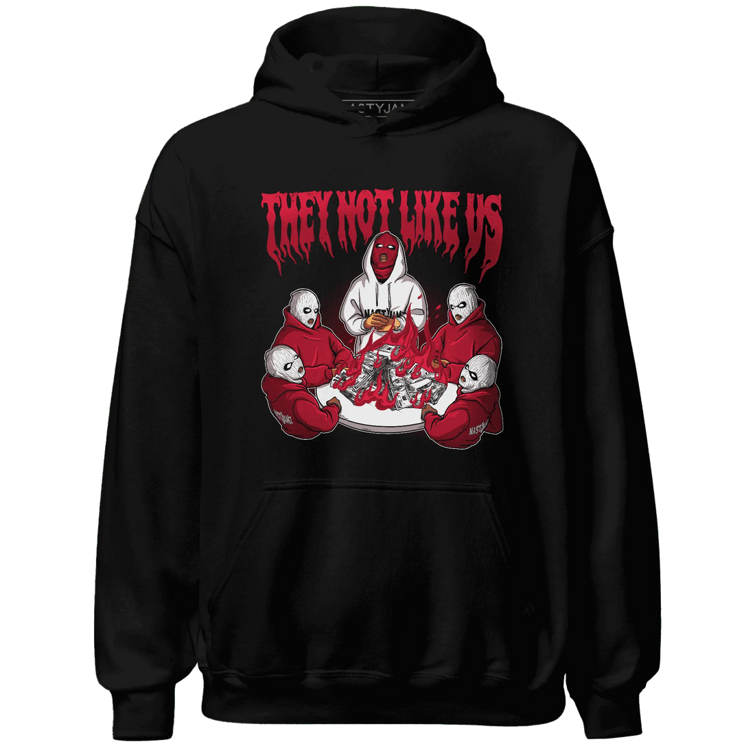 NastyJamz-Retro-Red-Taxi-12s-Hoodie-Match-They-Not-Like-Us