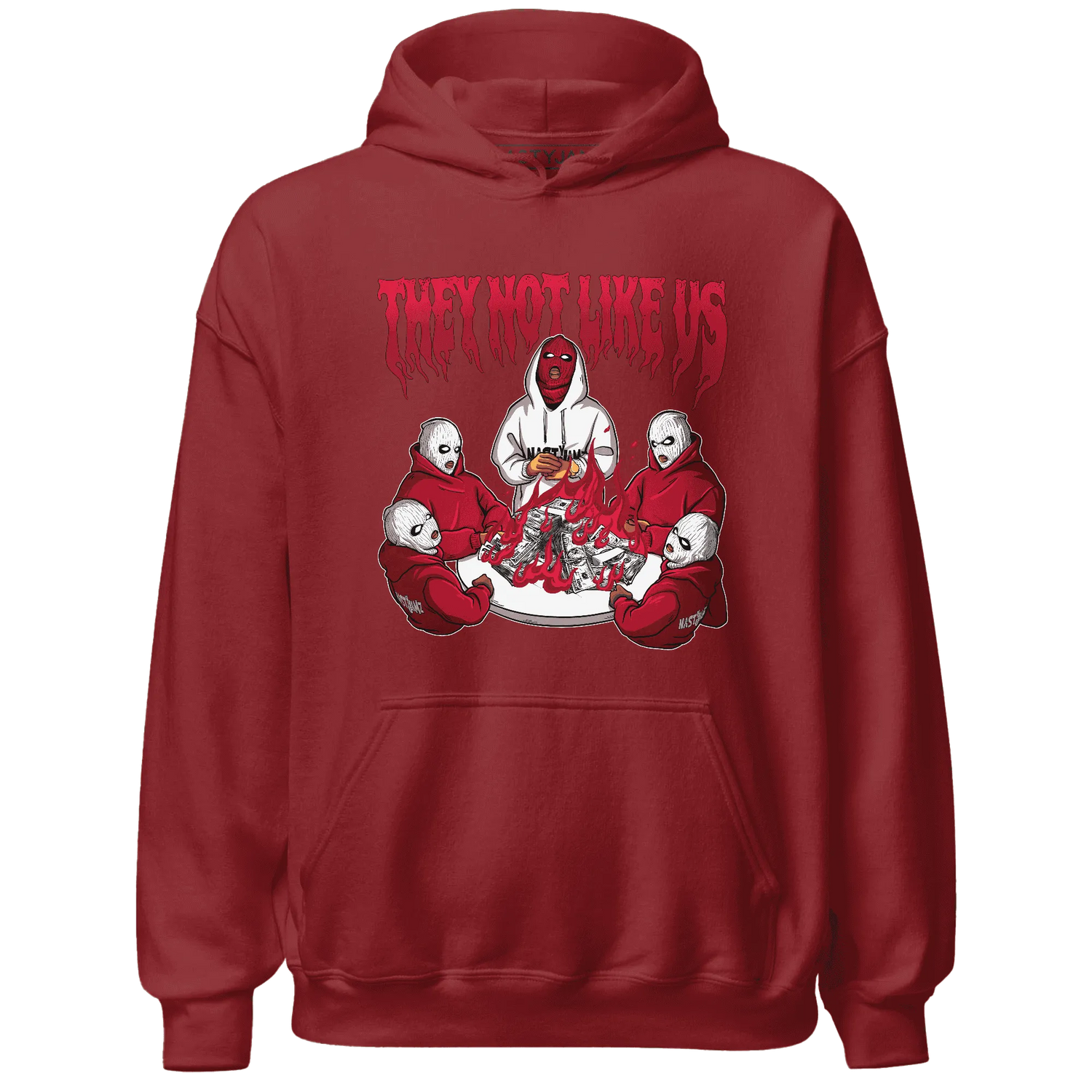 NastyJamz-Retro-Red-Taxi-12s-Hoodie-Match-They-Not-Like-Us