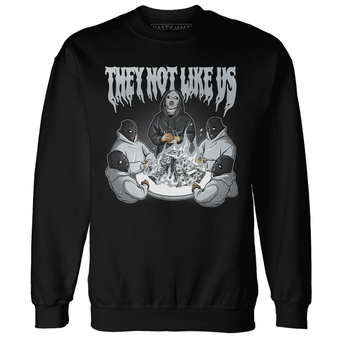 NastyJamz-Wolf-Grey-12s-Sweatshirt-Match-They-Not-Like-Us