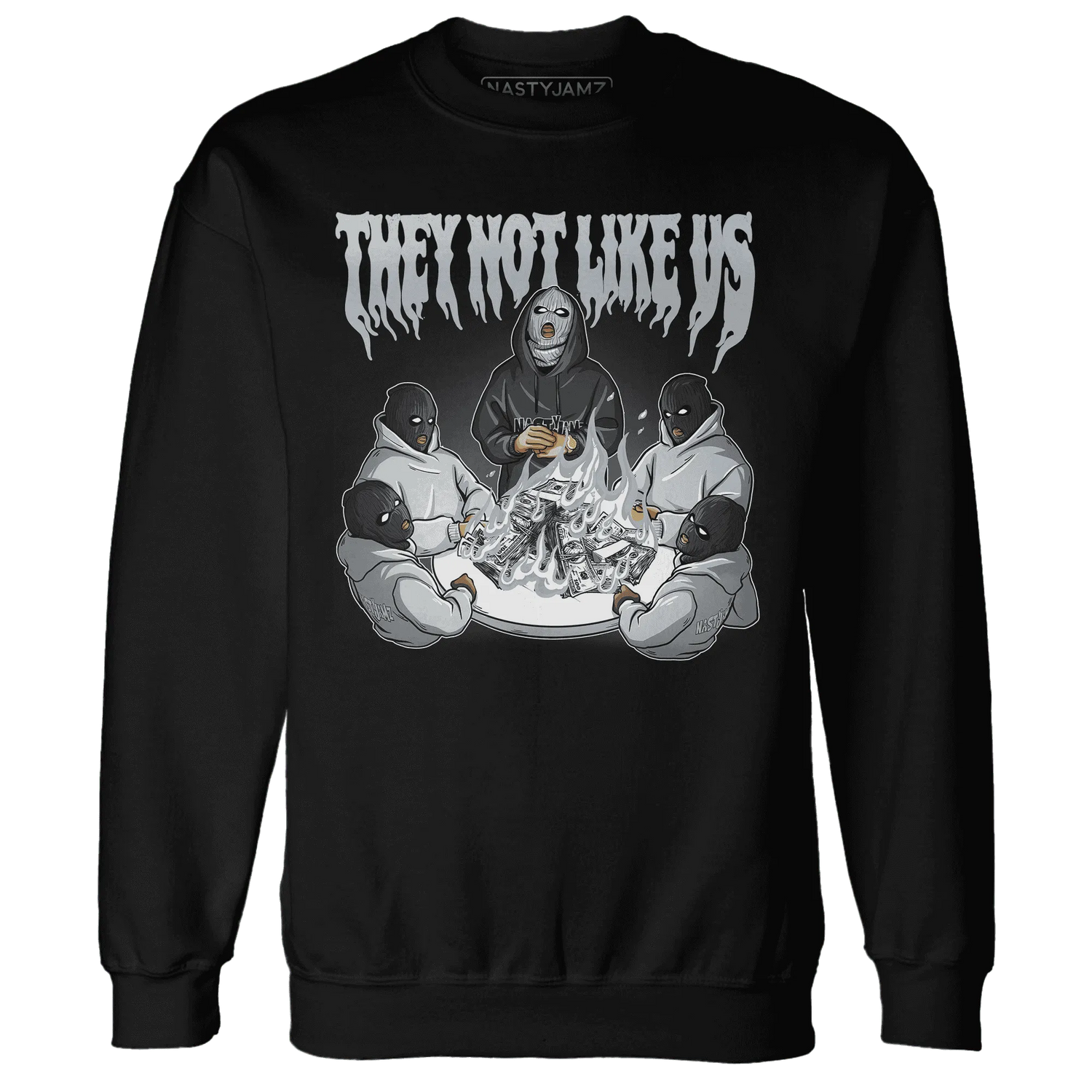 NastyJamz-Wolf-Grey-12s-Sweatshirt-Match-They-Not-Like-Us