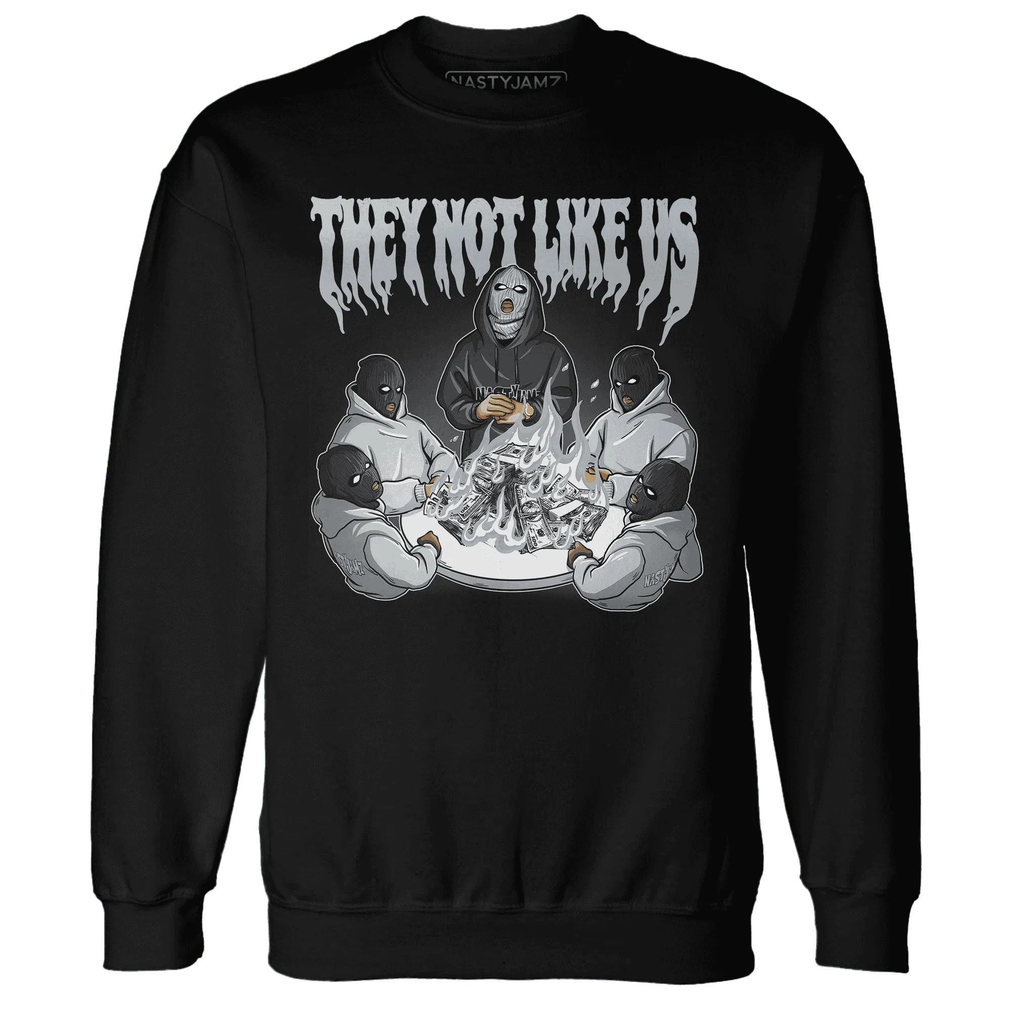 NastyJamz-Wolf-Grey-12s-Sweatshirt-Match-They-Not-Like-Us