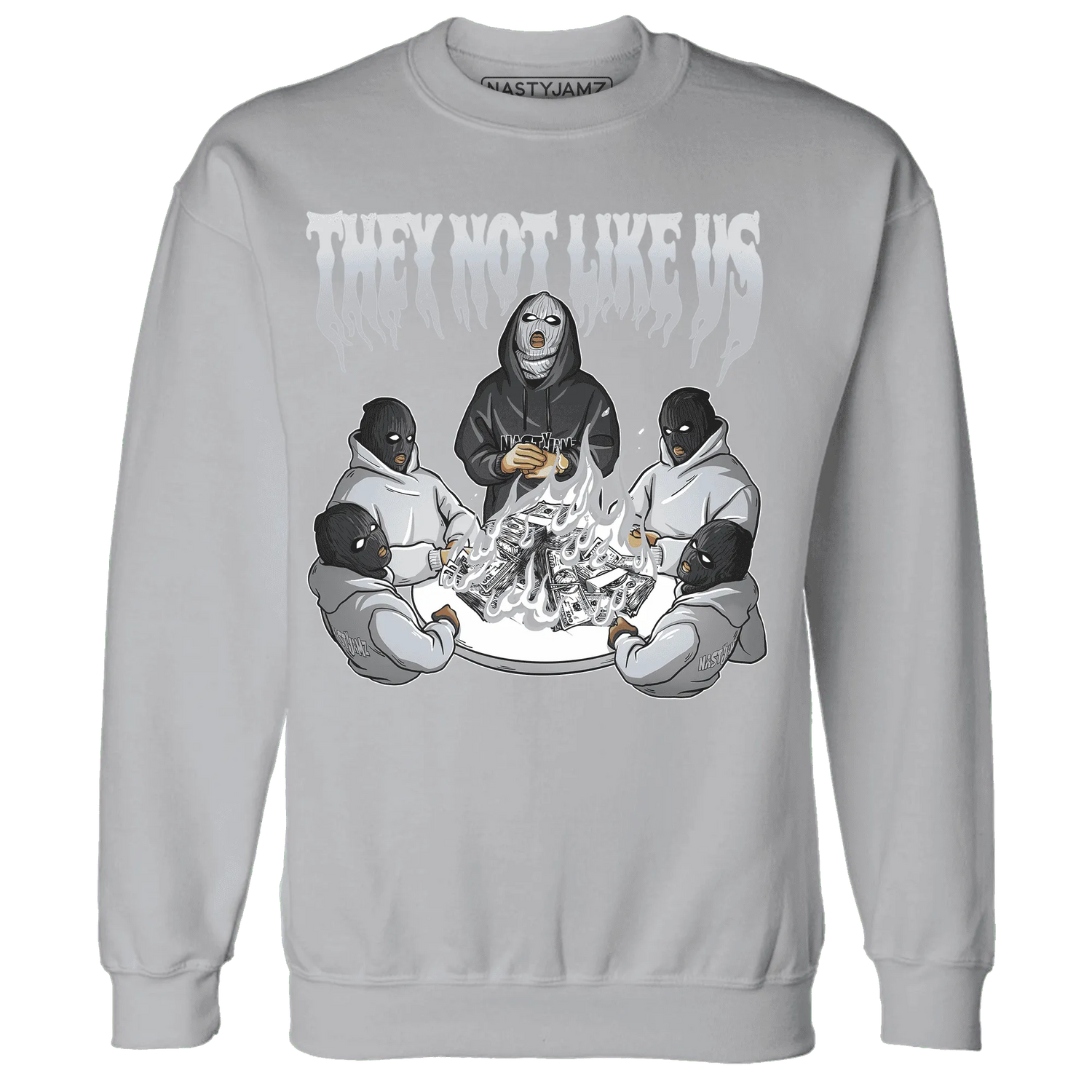 NastyJamz-Wolf-Grey-12s-Sweatshirt-Match-They-Not-Like-Us