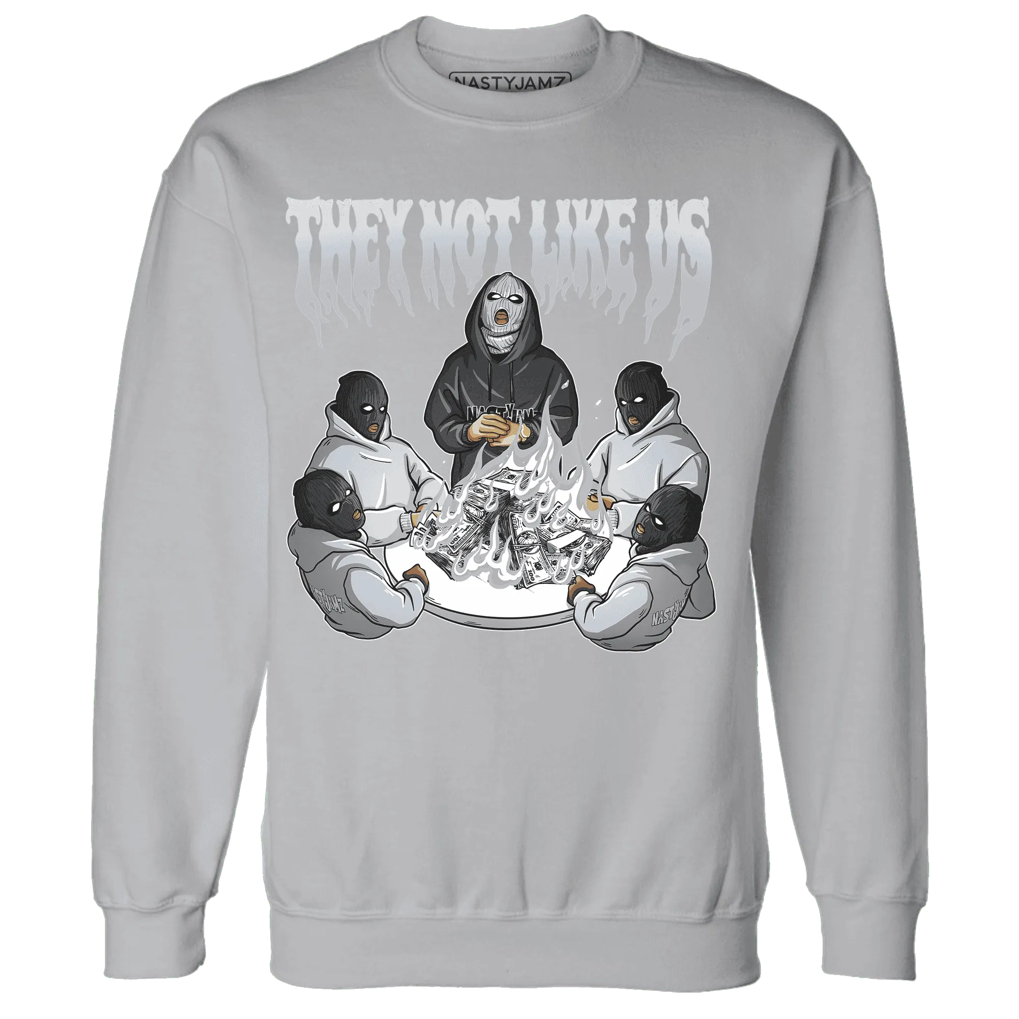 NastyJamz-Wolf-Grey-12s-Sweatshirt-Match-They-Not-Like-Us