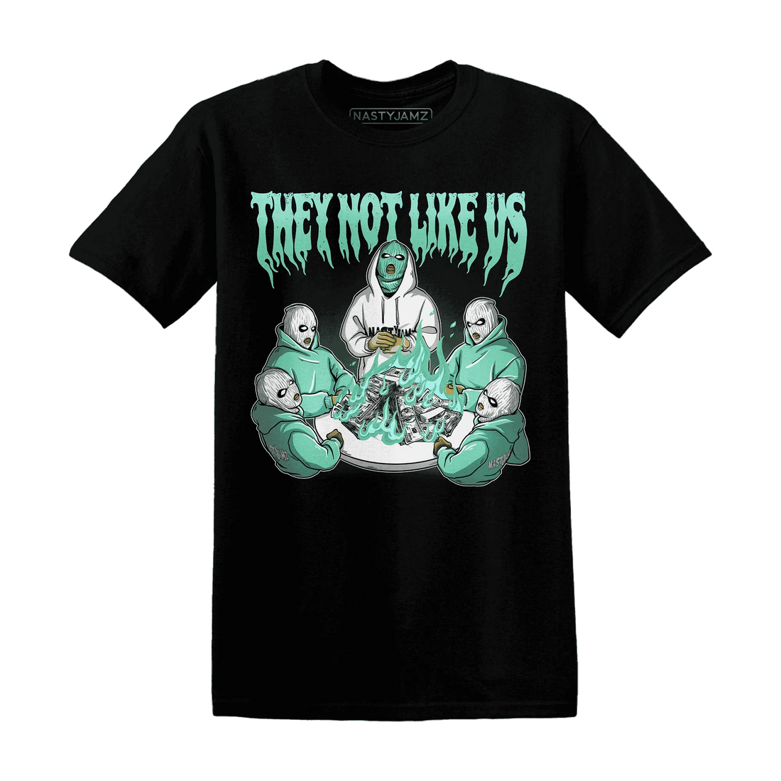 NastyJamz-High-OG-Green-Glow-1s-T-Shirt-Match-They-Not-Like-Us