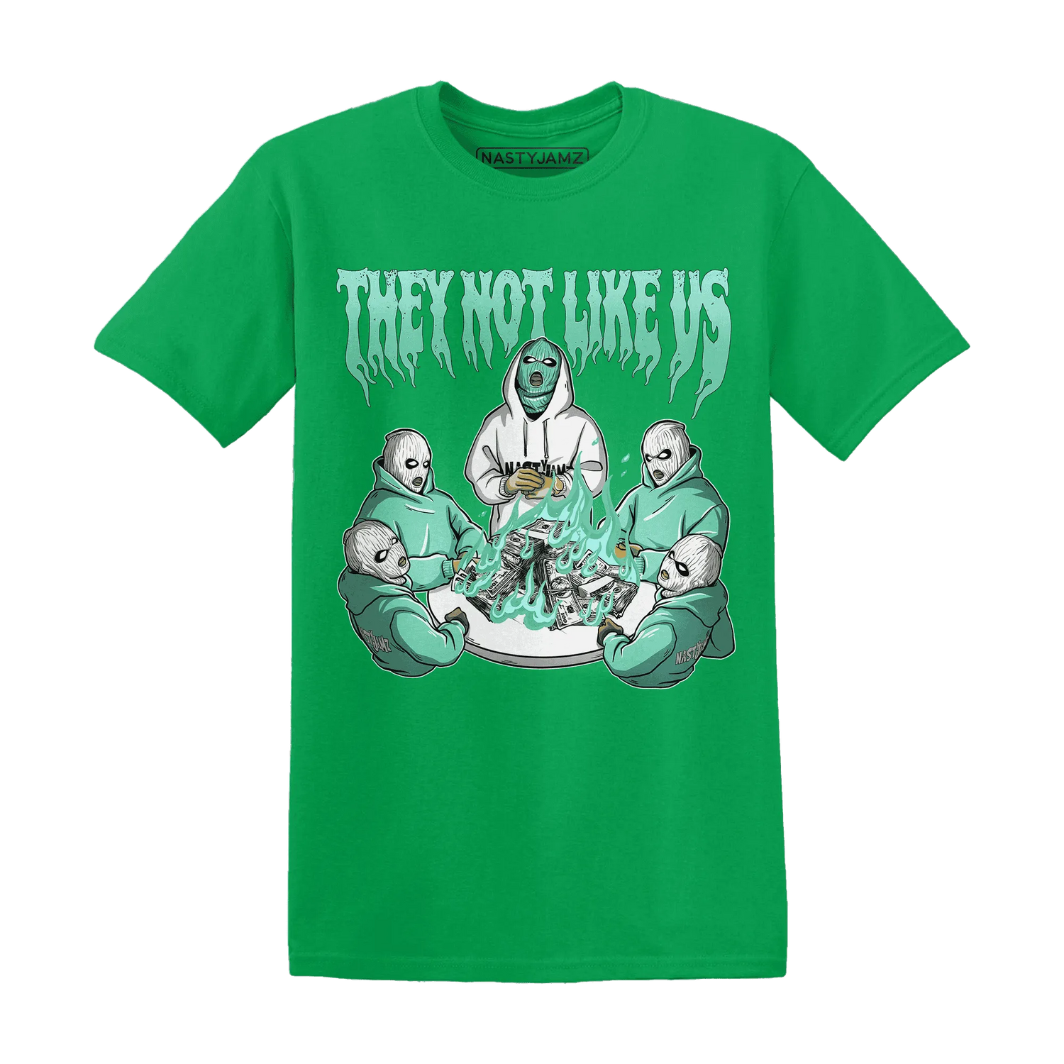 NastyJamz-High-OG-Green-Glow-1s-T-Shirt-Match-They-Not-Like-Us