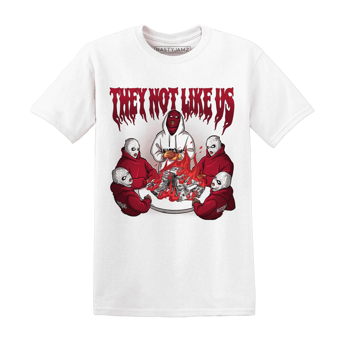 NastyJamz-High-White-Team-Red-1s-T-Shirt-Match-They-Not-Like-Us