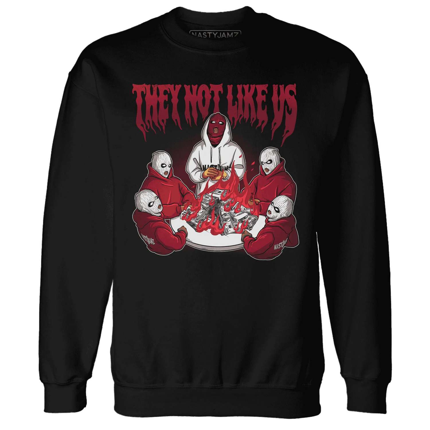 NastyJamz-High-White-Team-Red-1s-Sweatshirt-Match-They-Not-Like-Us
