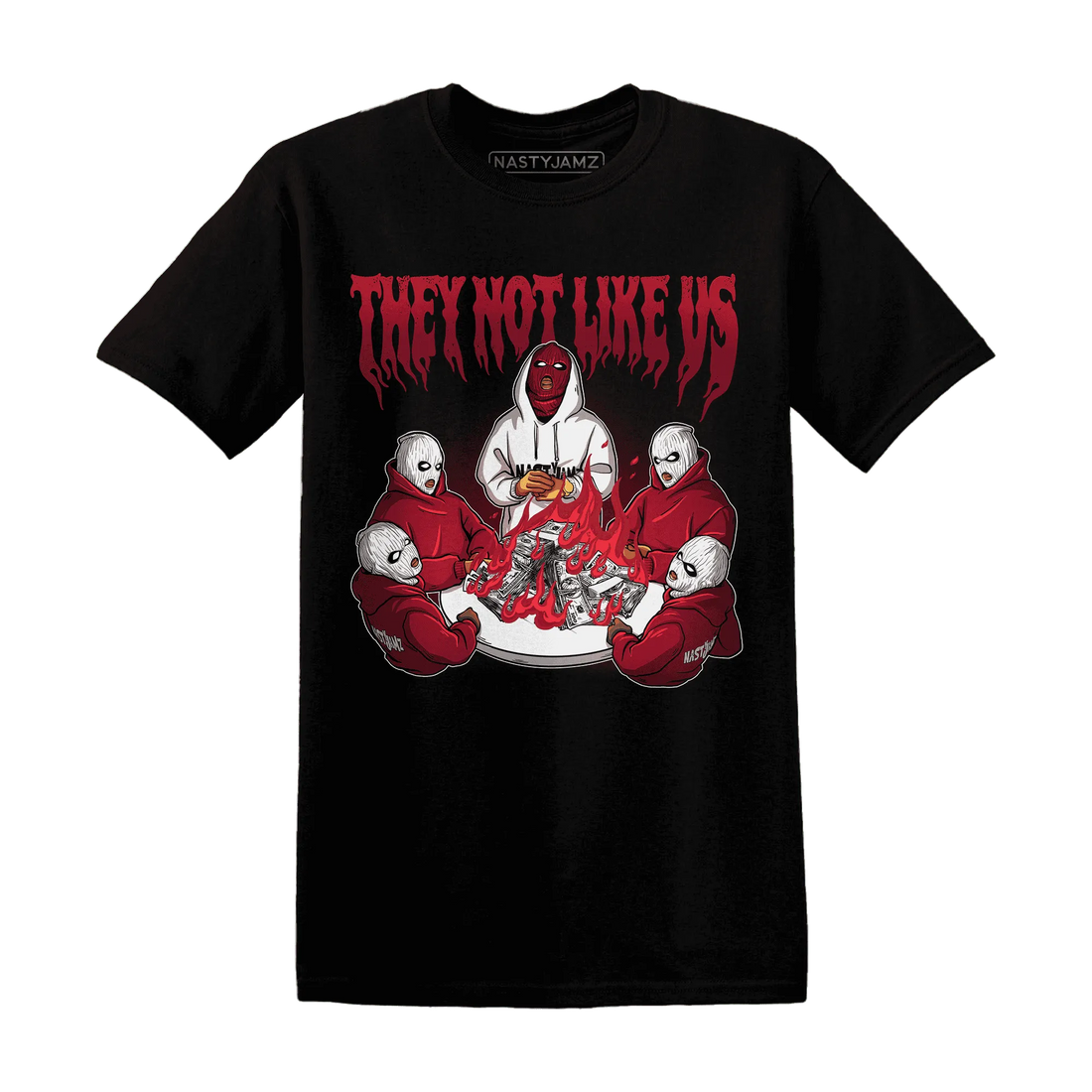 NastyJamz-High-White-Team-Red-1s-T-Shirt-Match-They-Not-Like-Us