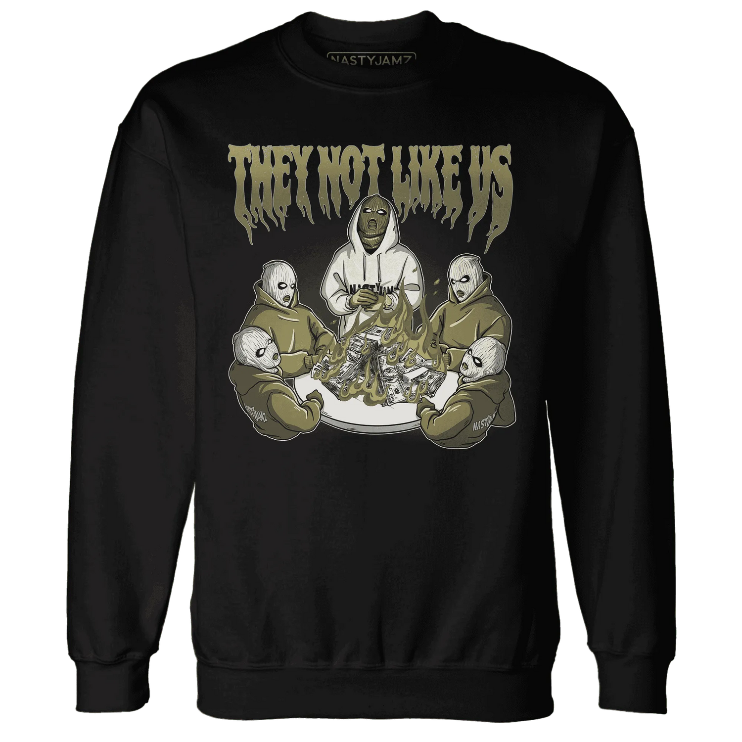 NastyJamz-Medium-Olive-1s-Sweatshirt-Match-They-Not-Like-Us