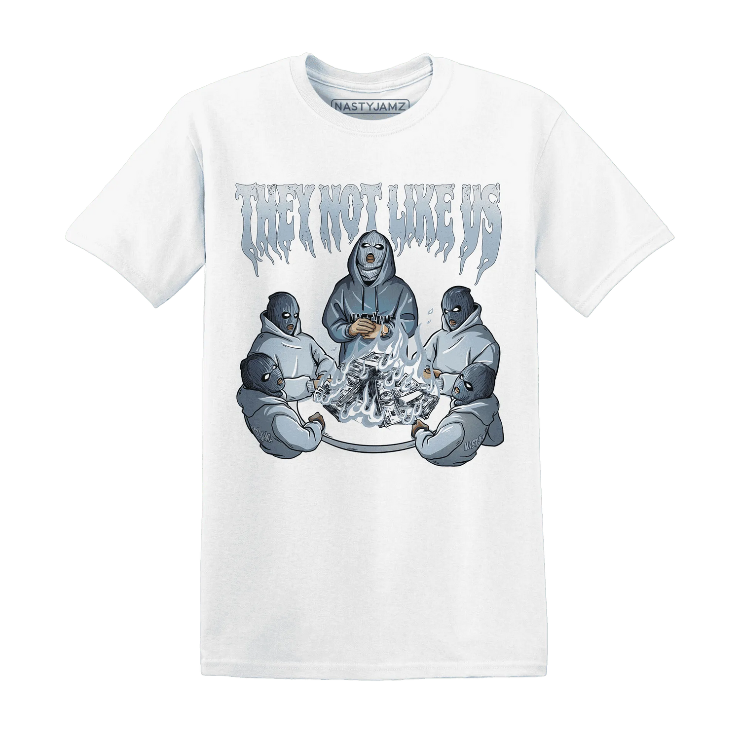 NastyJamz-Mid-Diffused-Blue-Grey-1s-T-Shirt-Match-They-Not-Like-Us