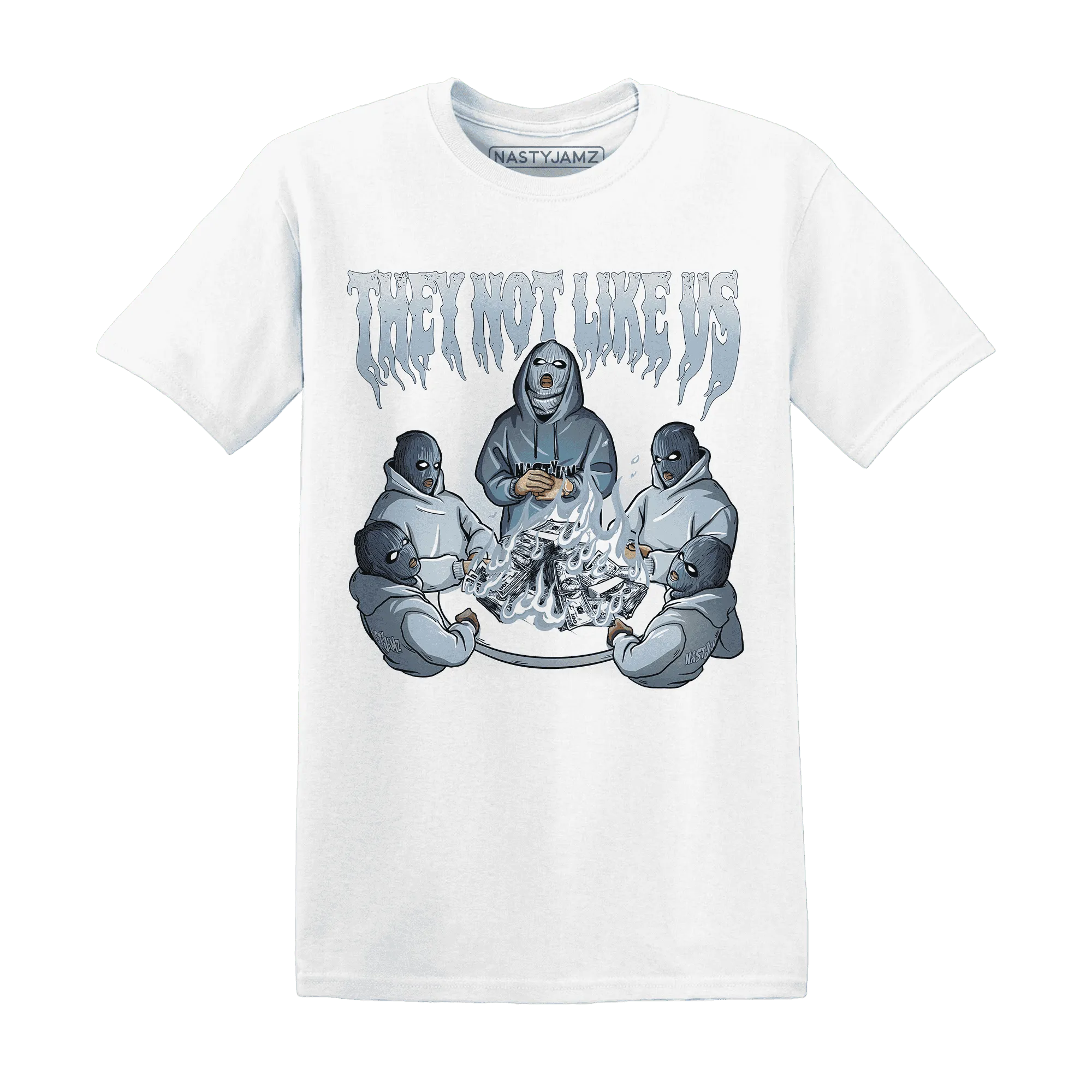 NastyJamz-Mid-Diffused-Blue-Grey-1s-T-Shirt-Match-They-Not-Like-Us