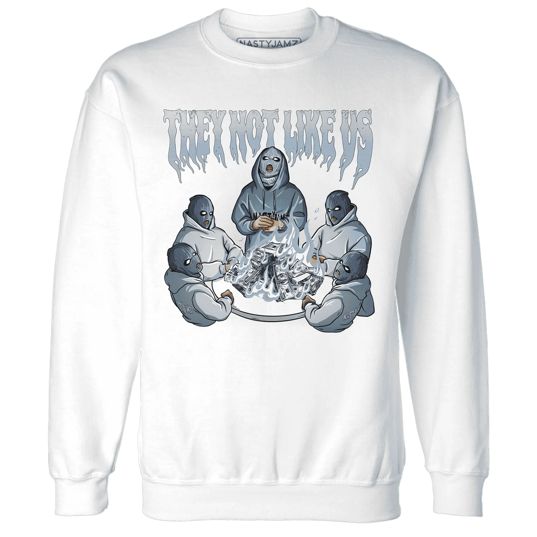 NastyJamz-Mid-Diffused-Blue-Grey-1s-Sweatshirt-Match-They-Not-Like-Us