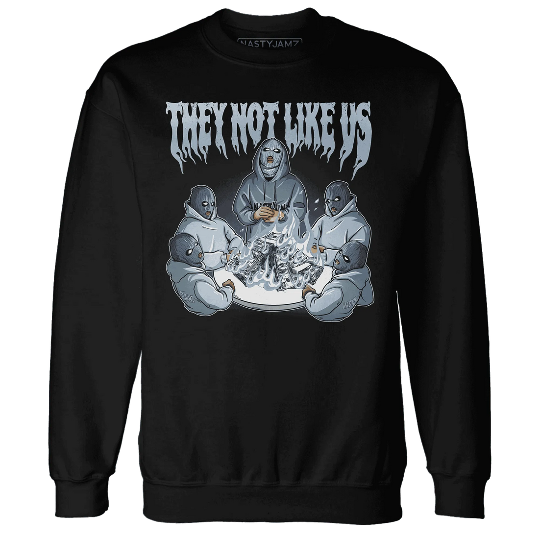NastyJamz-Mid-Diffused-Blue-Grey-1s-Sweatshirt-Match-They-Not-Like-Us
