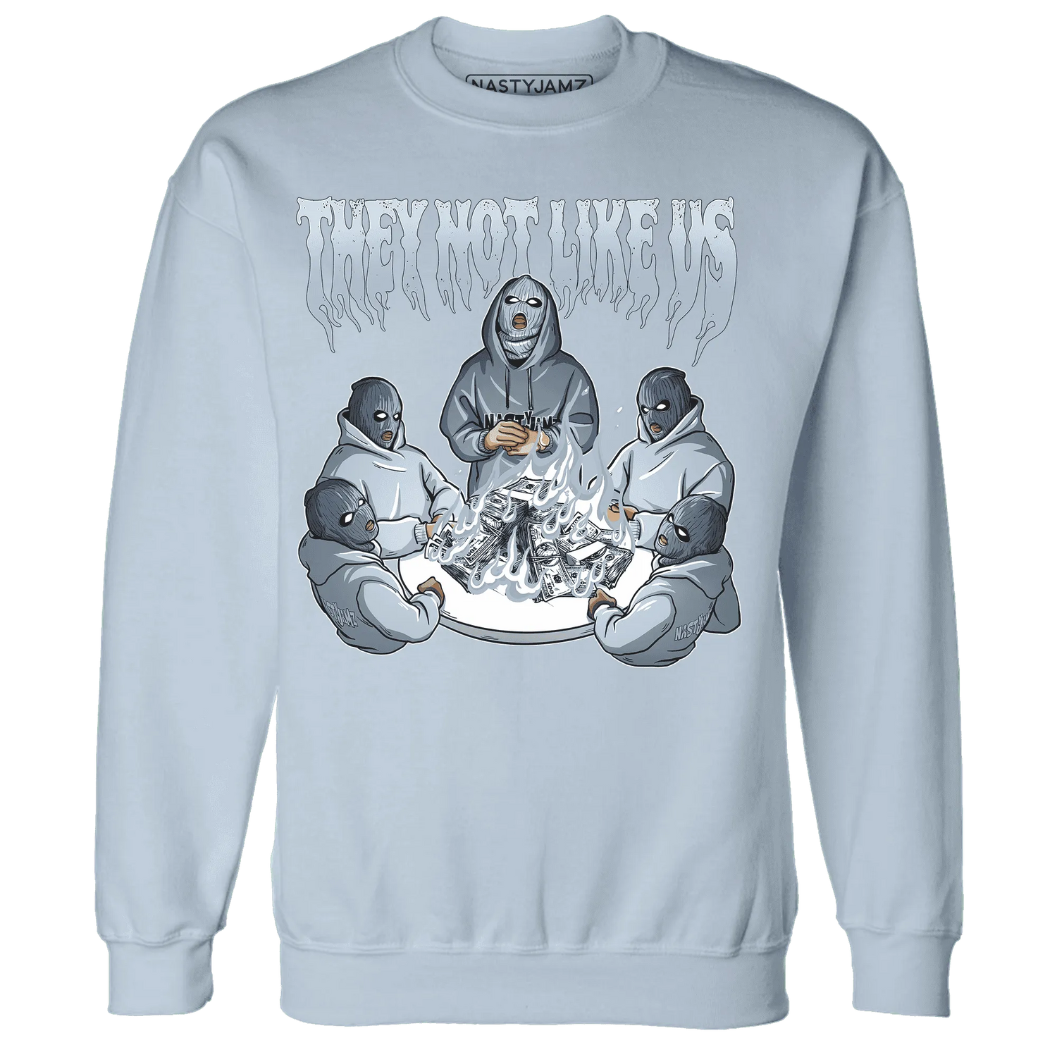 NastyJamz-Mid-Diffused-Blue-Grey-1s-Sweatshirt-Match-They-Not-Like-Us