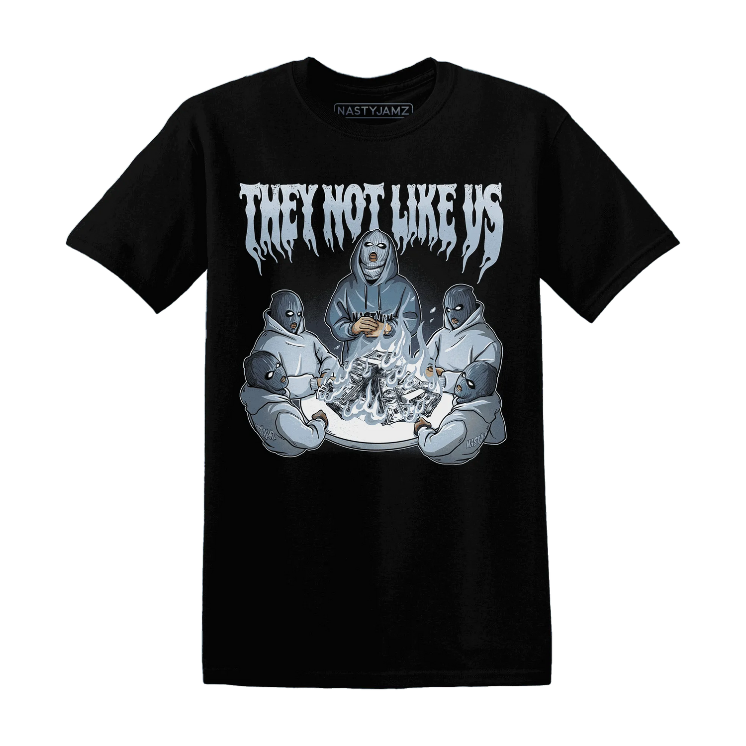 NastyJamz-Mid-Diffused-Blue-Grey-1s-T-Shirt-Match-They-Not-Like-Us