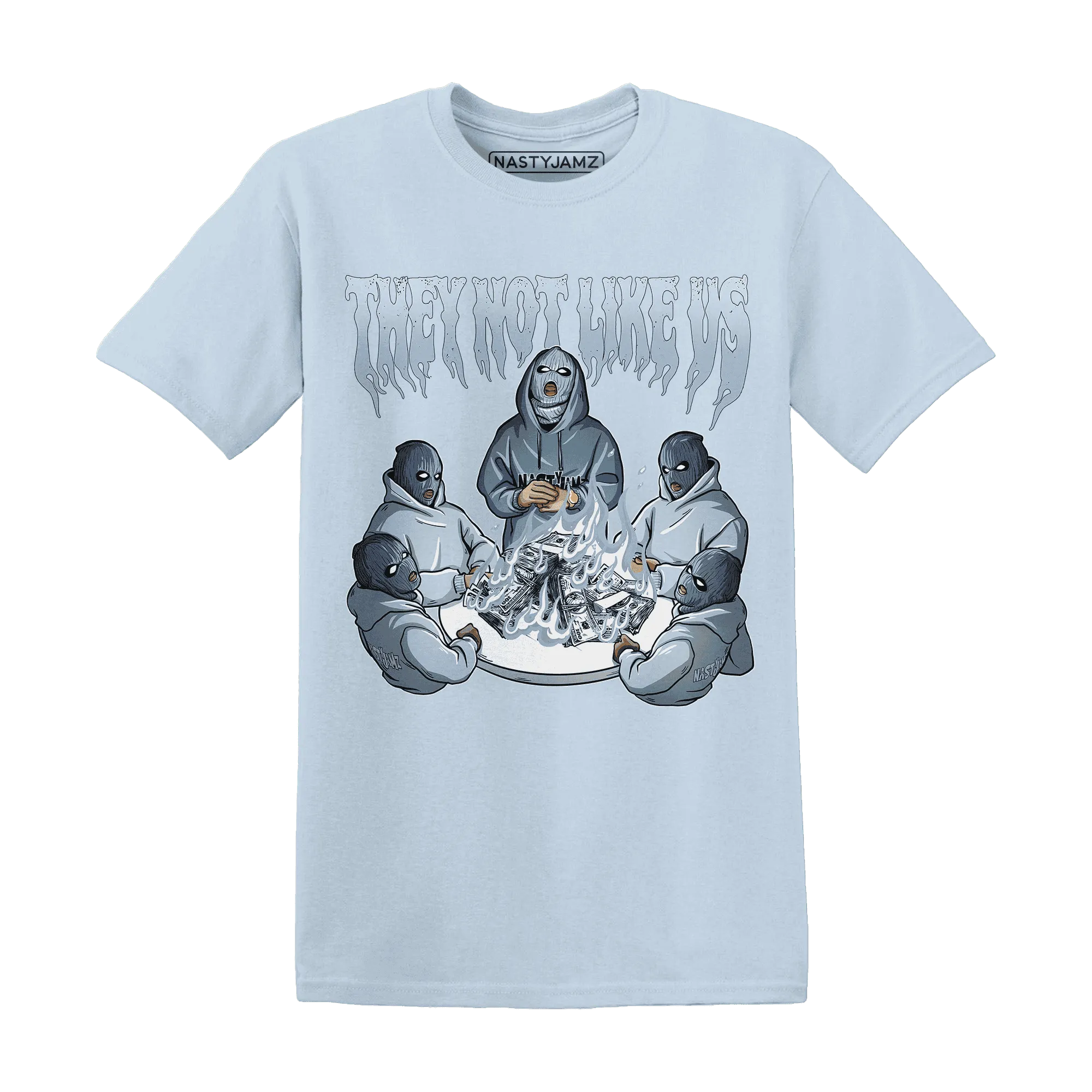 NastyJamz-Mid-Diffused-Blue-Grey-1s-T-Shirt-Match-They-Not-Like-Us