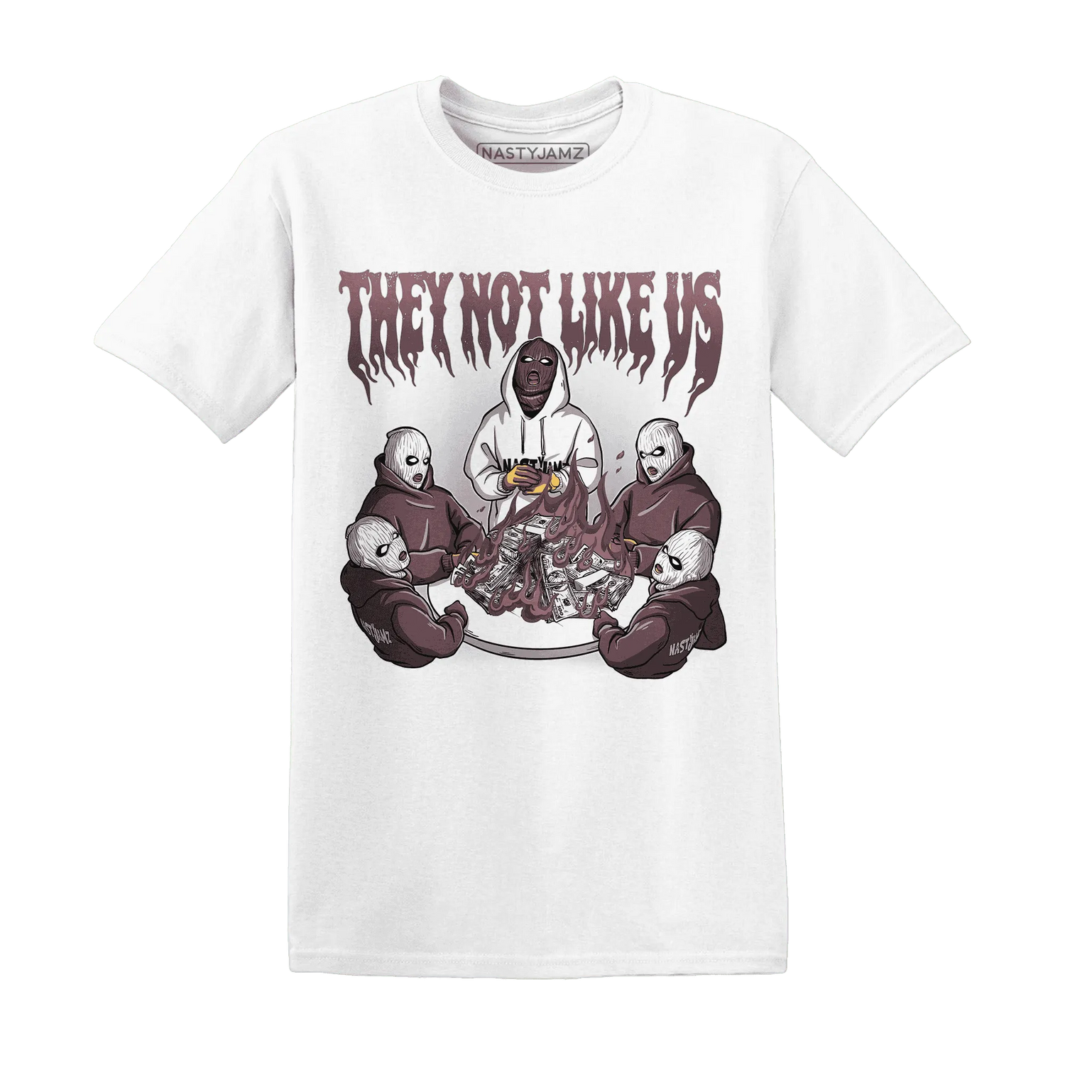 NastyJamz-Burgundy-Crush-3s-T-Shirt-Match-They-Not-Like-Us
