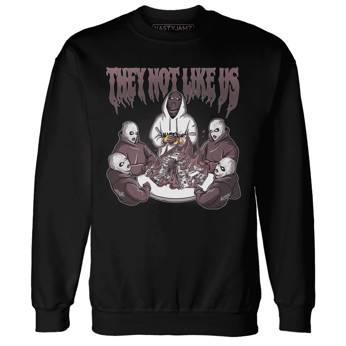 NastyJamz-Burgundy-Crush-3s-Sweatshirt-Match-They-Not-Like-Us