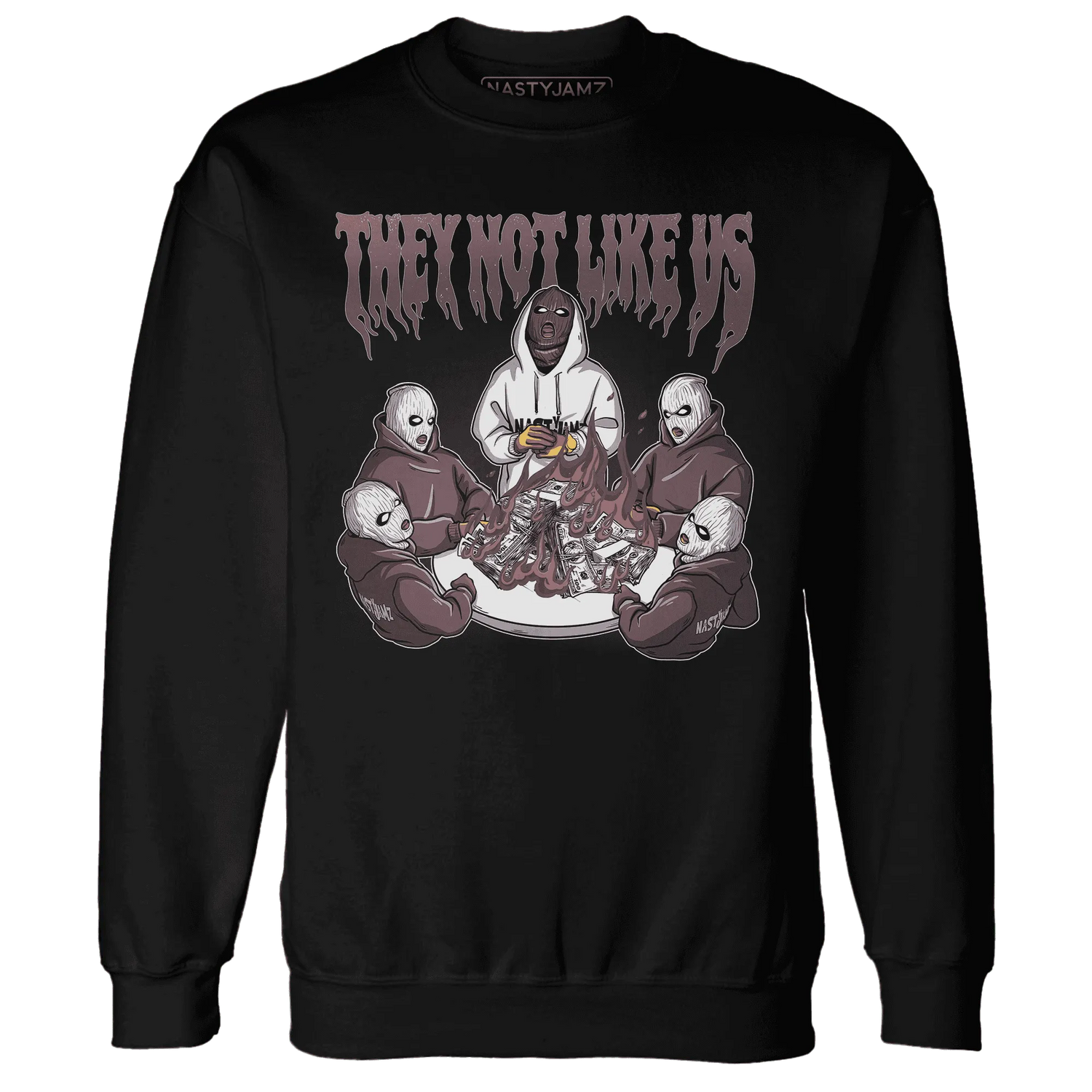 NastyJamz-Burgundy-Crush-3s-Sweatshirt-Match-They-Not-Like-Us